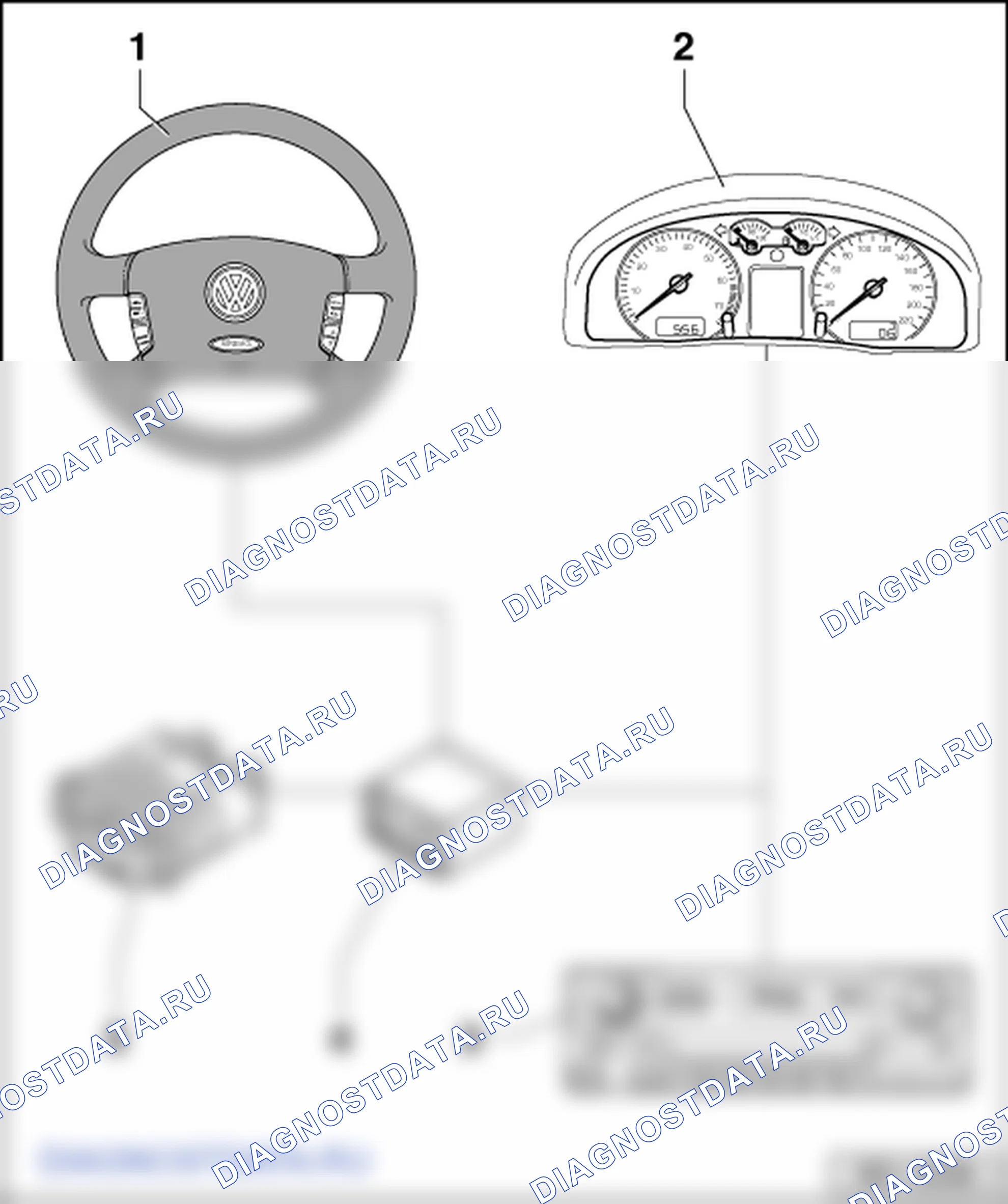 Многофункциональное рулевое колесо. Volkswagen Transporter T5