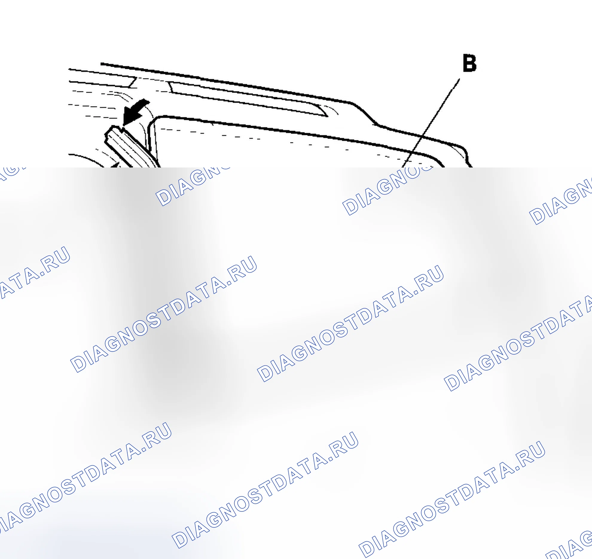 Рис. 22: Замена четвертного стекла. Honda Odyssey I