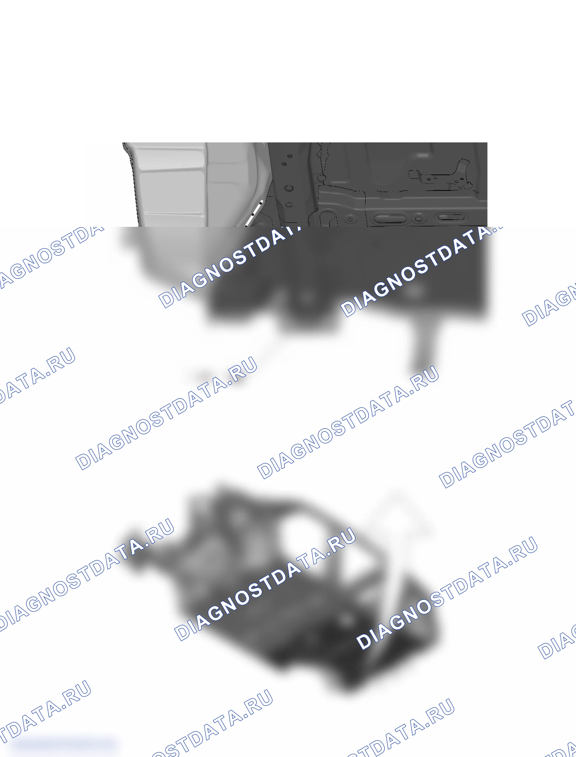 Узел заднего пола — Haval F5. Haval F5 I