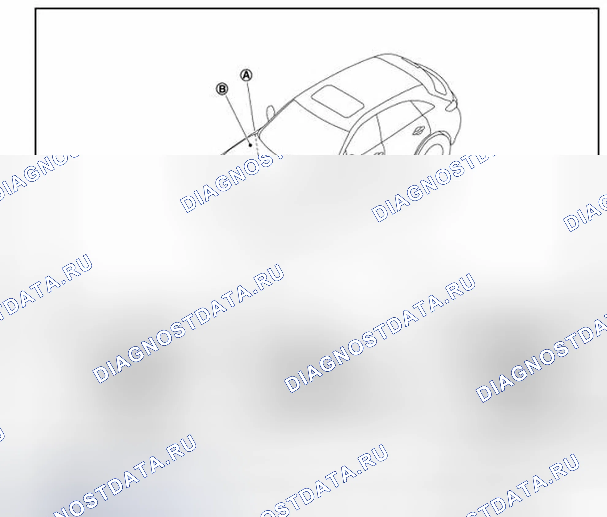 Рис. 56: Расположение компонентов. Infiniti FX50 II рестайлинг