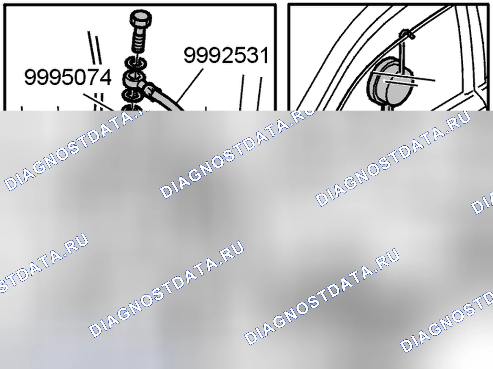 Рис. 657: Подключение манометра. Volvo C70 I