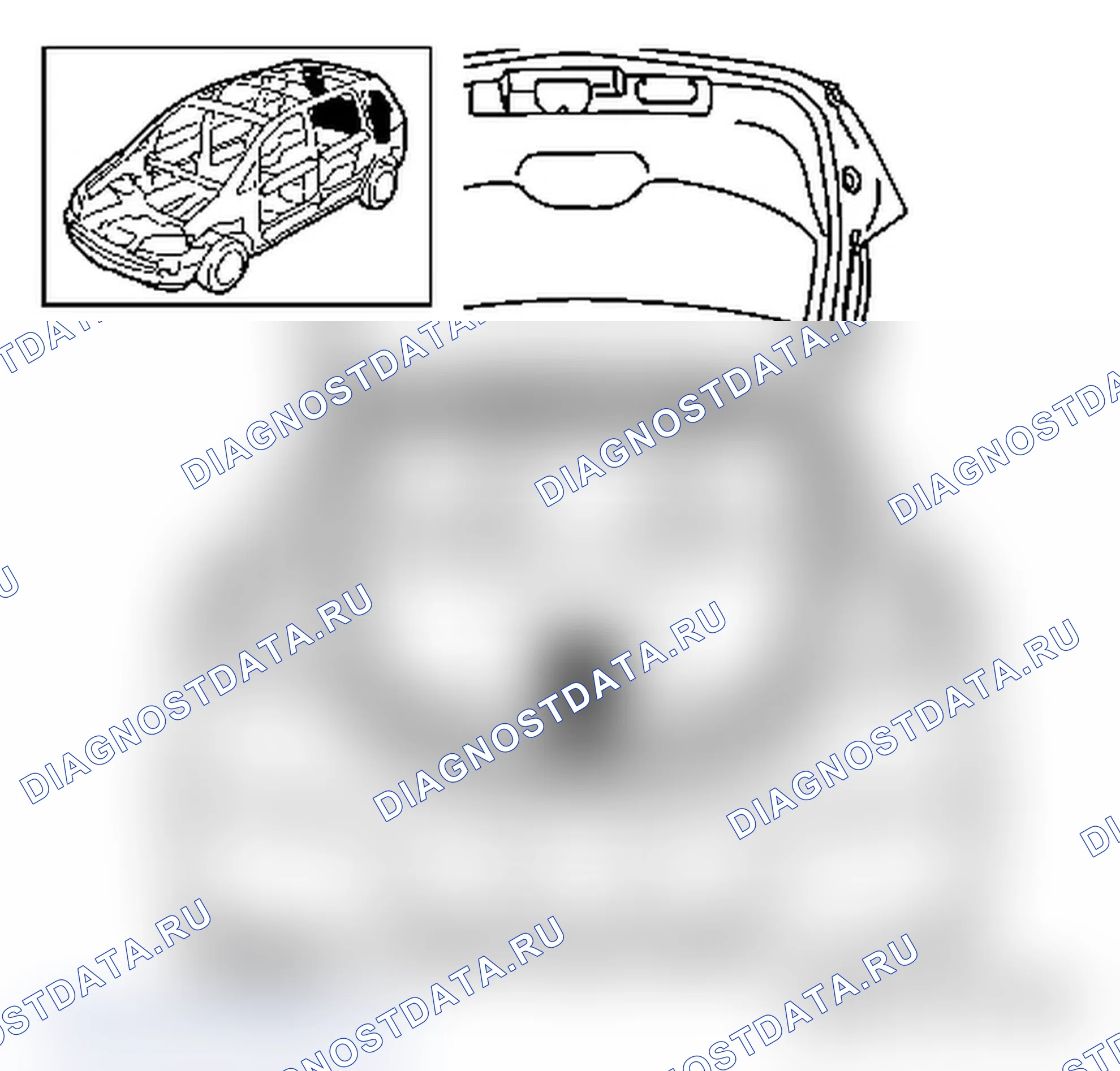 Замена скобы замка задней откидной двери - L08. Opel Astra H