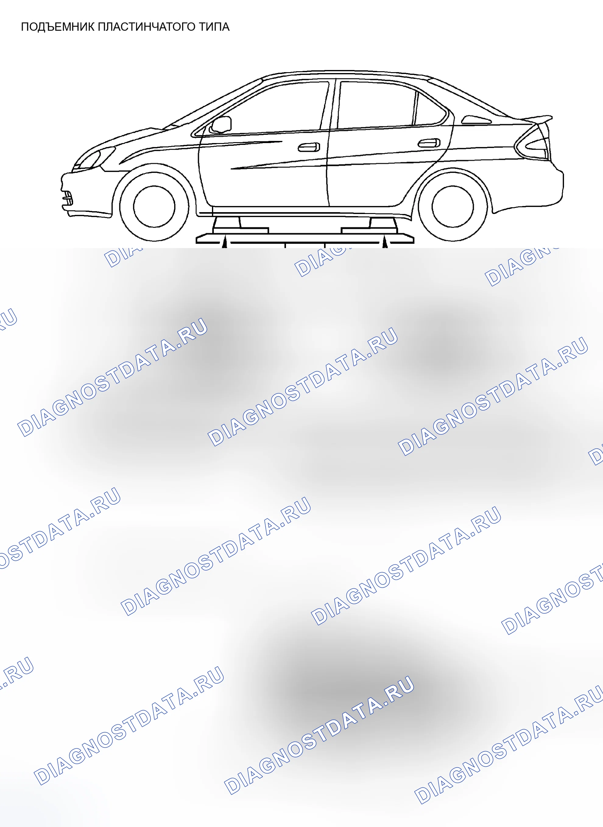 Рис. 11: Определение типа пластины. Toyota Prius I рестайлинг