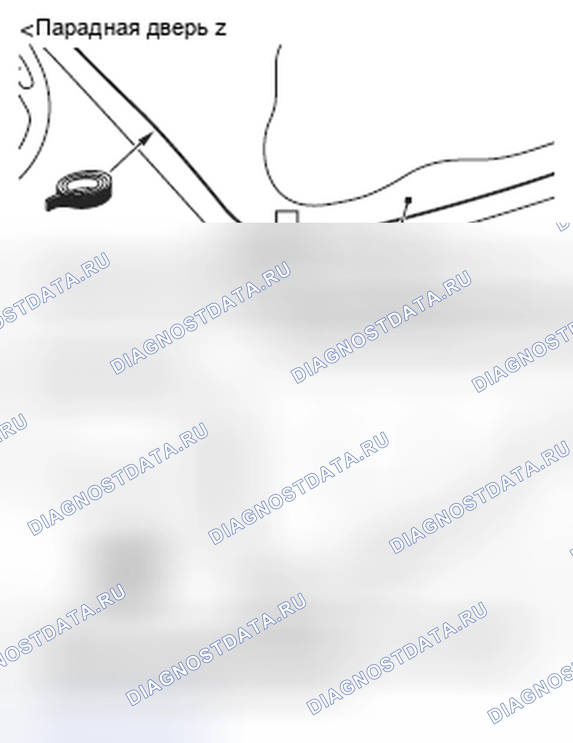 Рис. 215: >> C <<МОНТАЖ СТЕКЛОПАКЕТА ДВЕРНОГО ОКНА. Mitsubishi Lancer Ralliart X рестайлинг