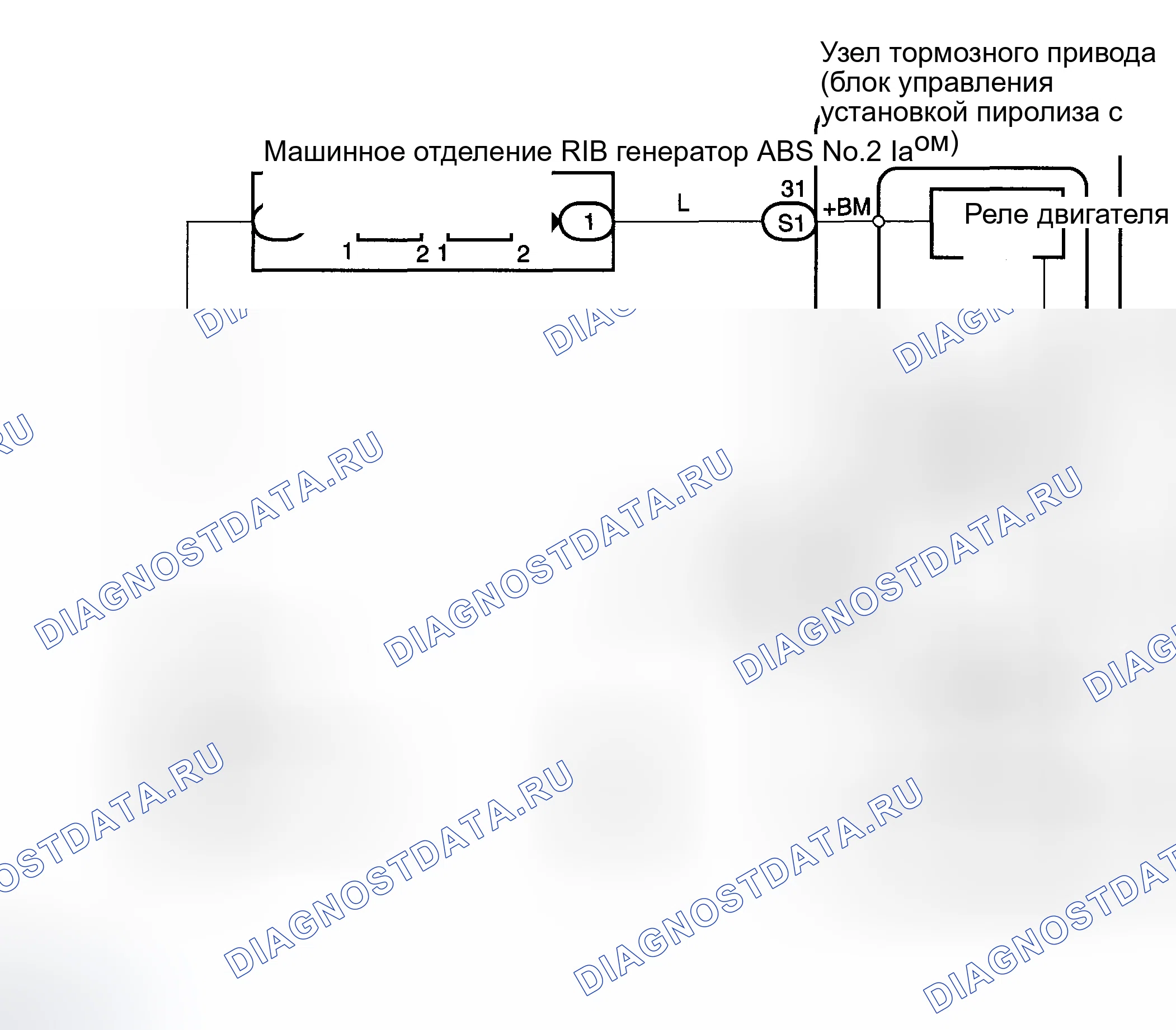 Рис. 65: электросхема. Toyota Corolla IX рестайлинг