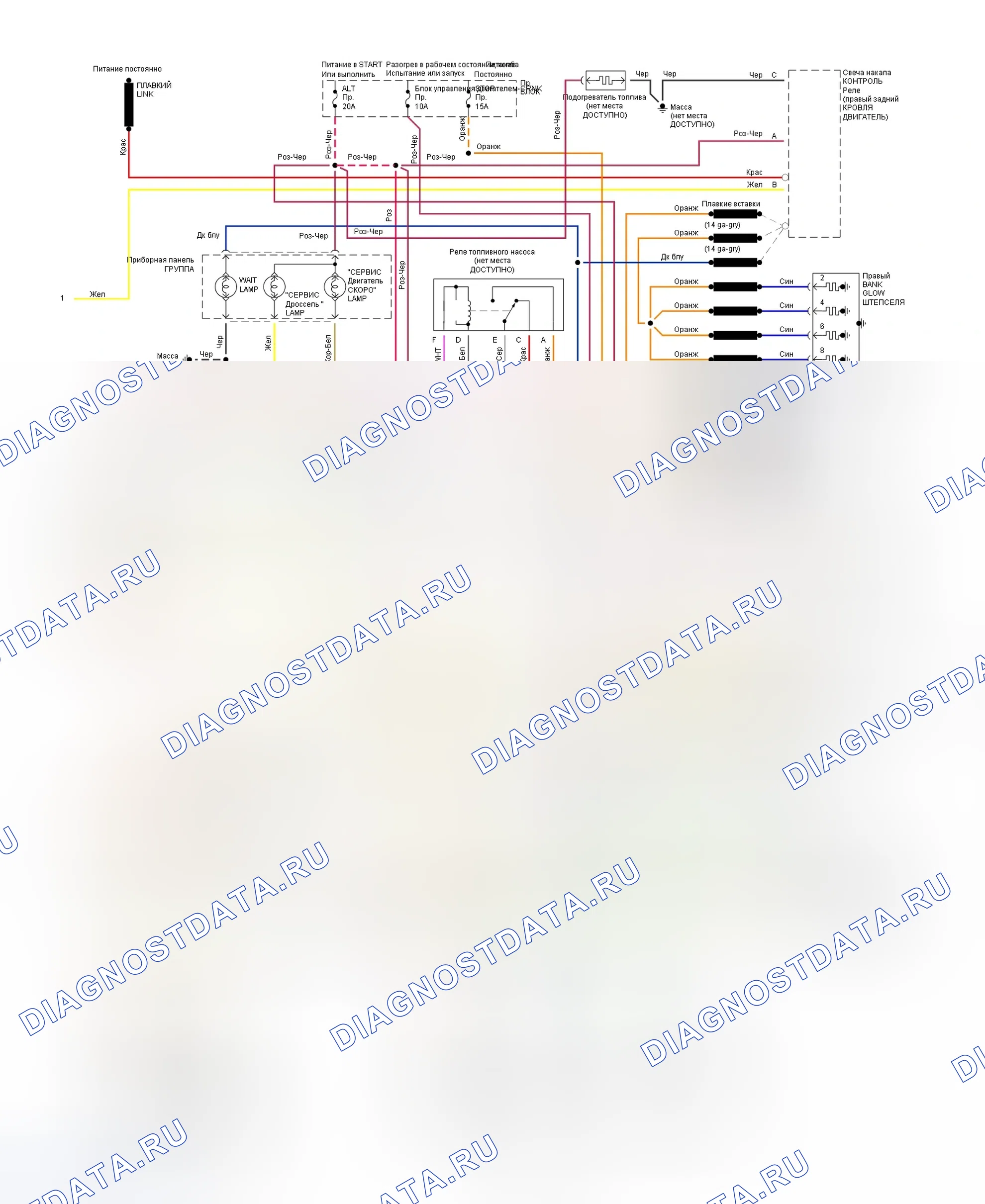 Рис. 421: электросхема (серия " P " - коммерческая - (VIN F) с 4L80-E - 2 из 2). Chevrolet Pickup C2500 