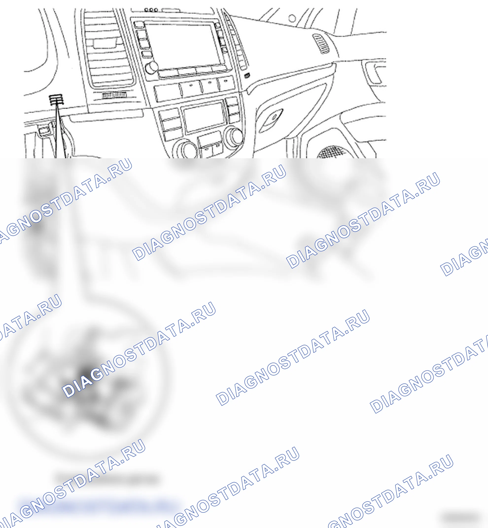 Рис. 36: РАСПОЛОЖЕНИЕ КОМПОНЕНТОВ. Hyundai Santa Fe II