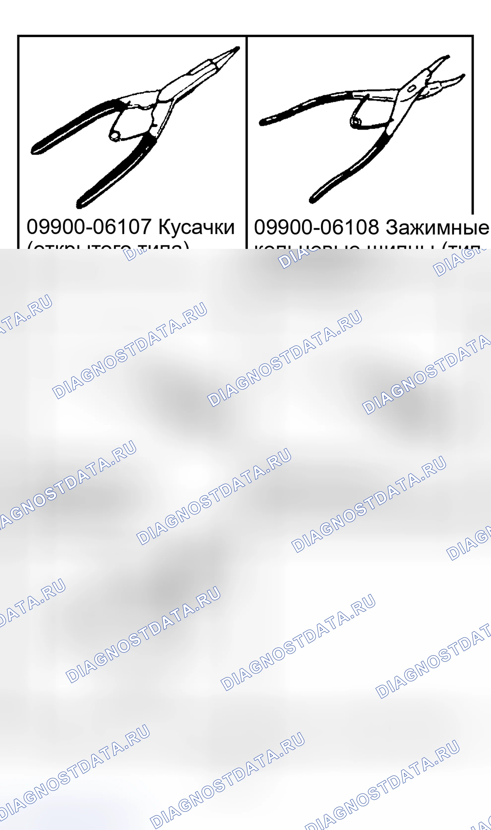 Рис. 1: СПЕЦИАЛЬНЫЕ ИНСТРУМЕНТЫ. Suzuki Aerio I