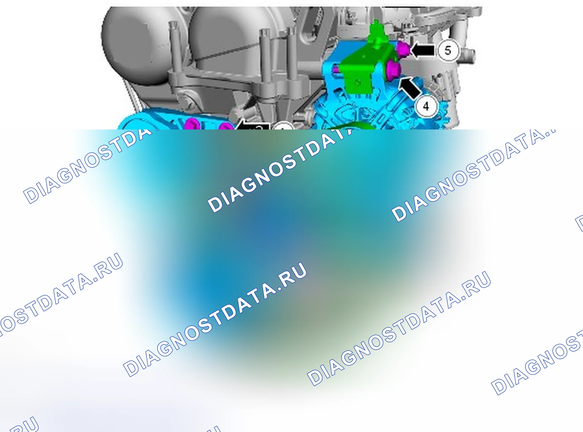 Как снять присоединяемые детали двигателя. Ford Mondeo IV