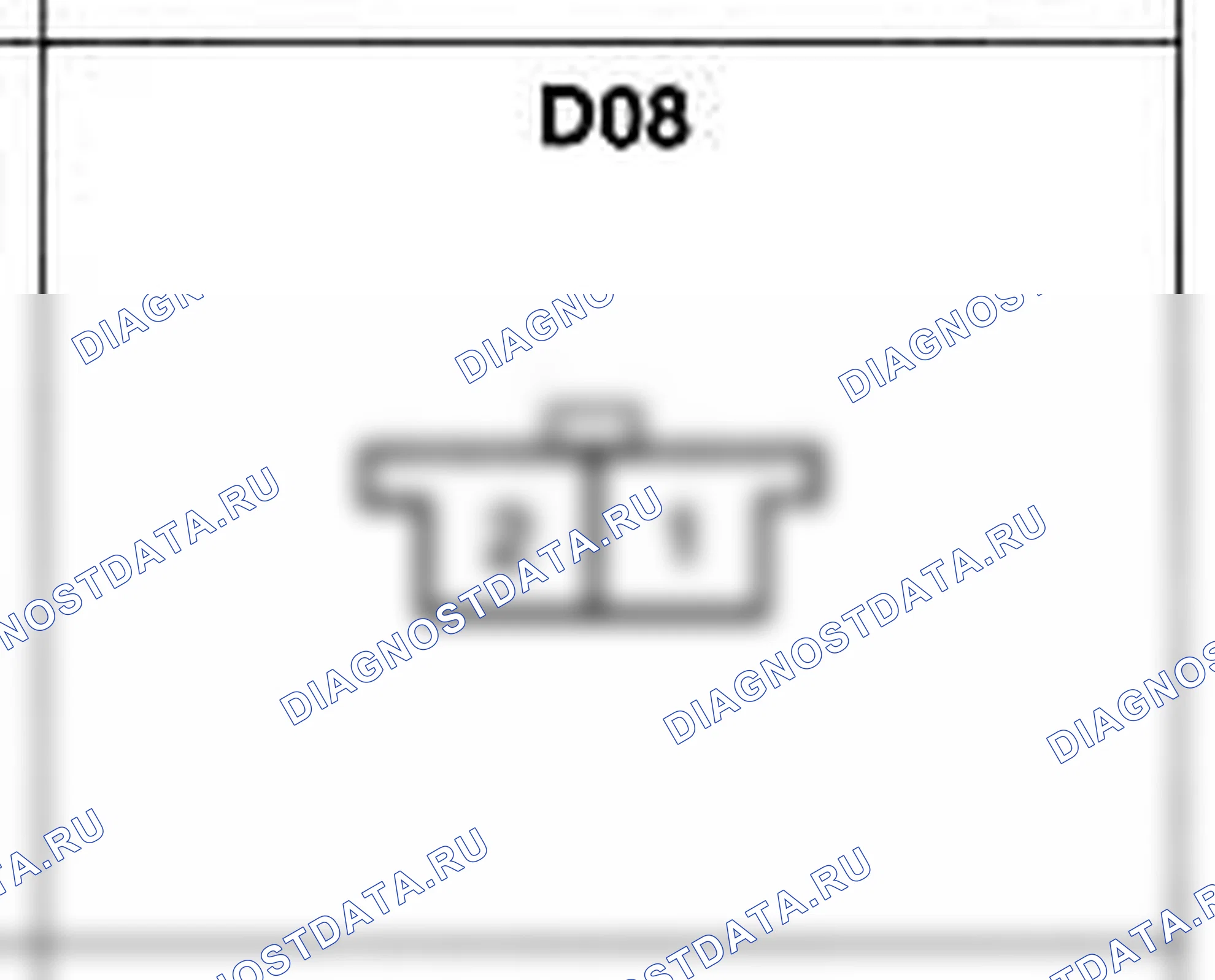Распиновка разъёма D08 — дверного жгута. Hyundai Atos MX
