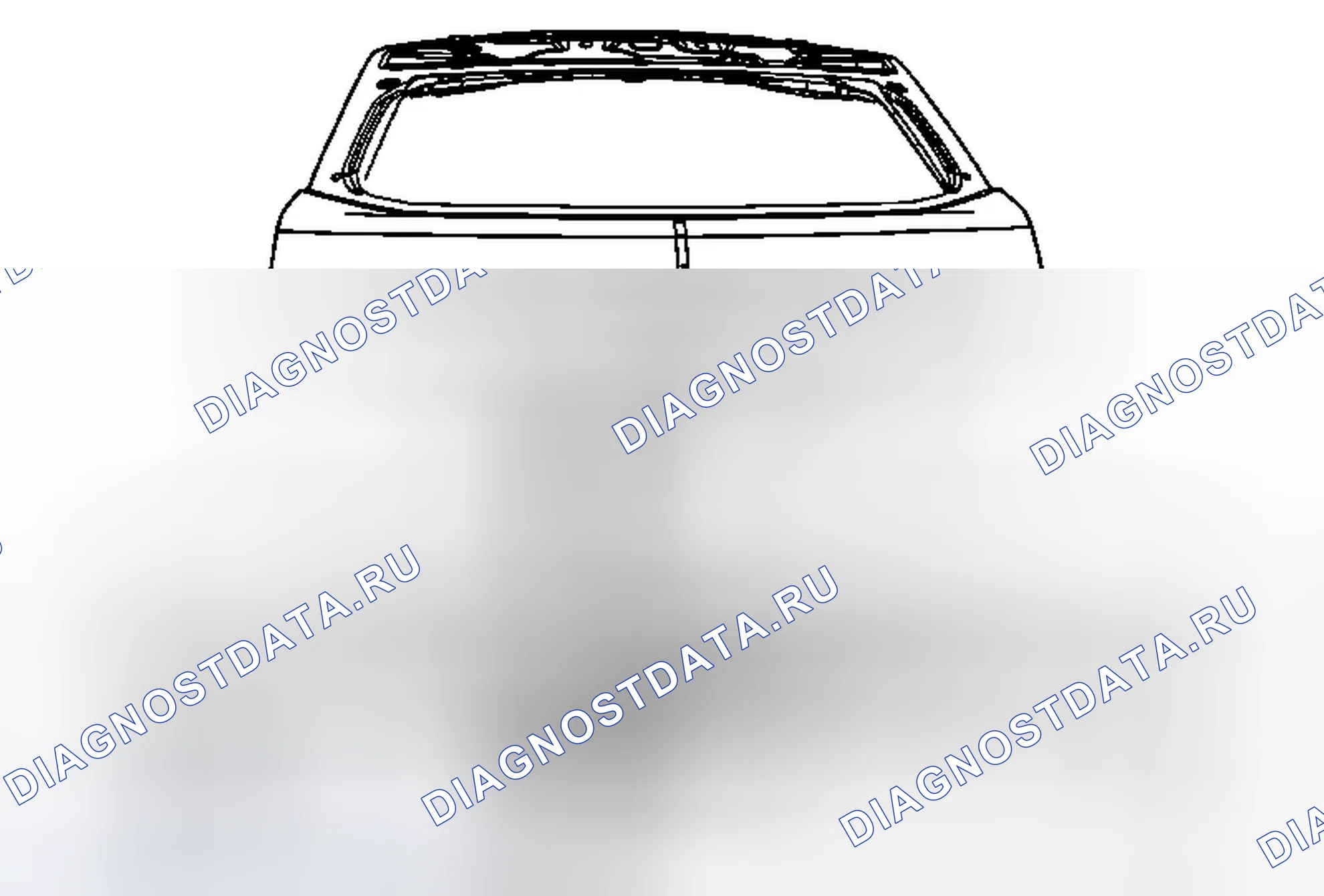 Рис. 4: Замена камеры заднего вида (вагон). Cadillac CTS II