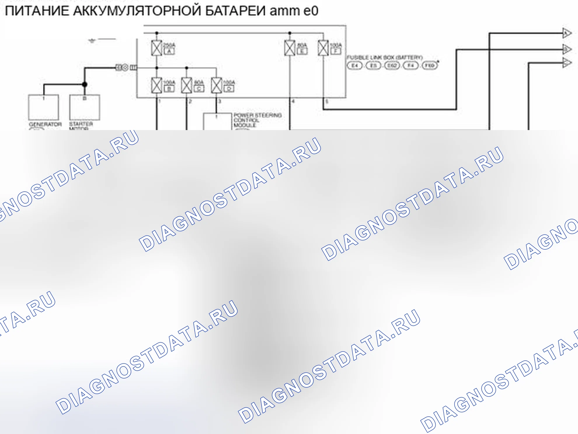 Рис. 69: Схема подключения (батарейный источник питания). Nissan Altima L33