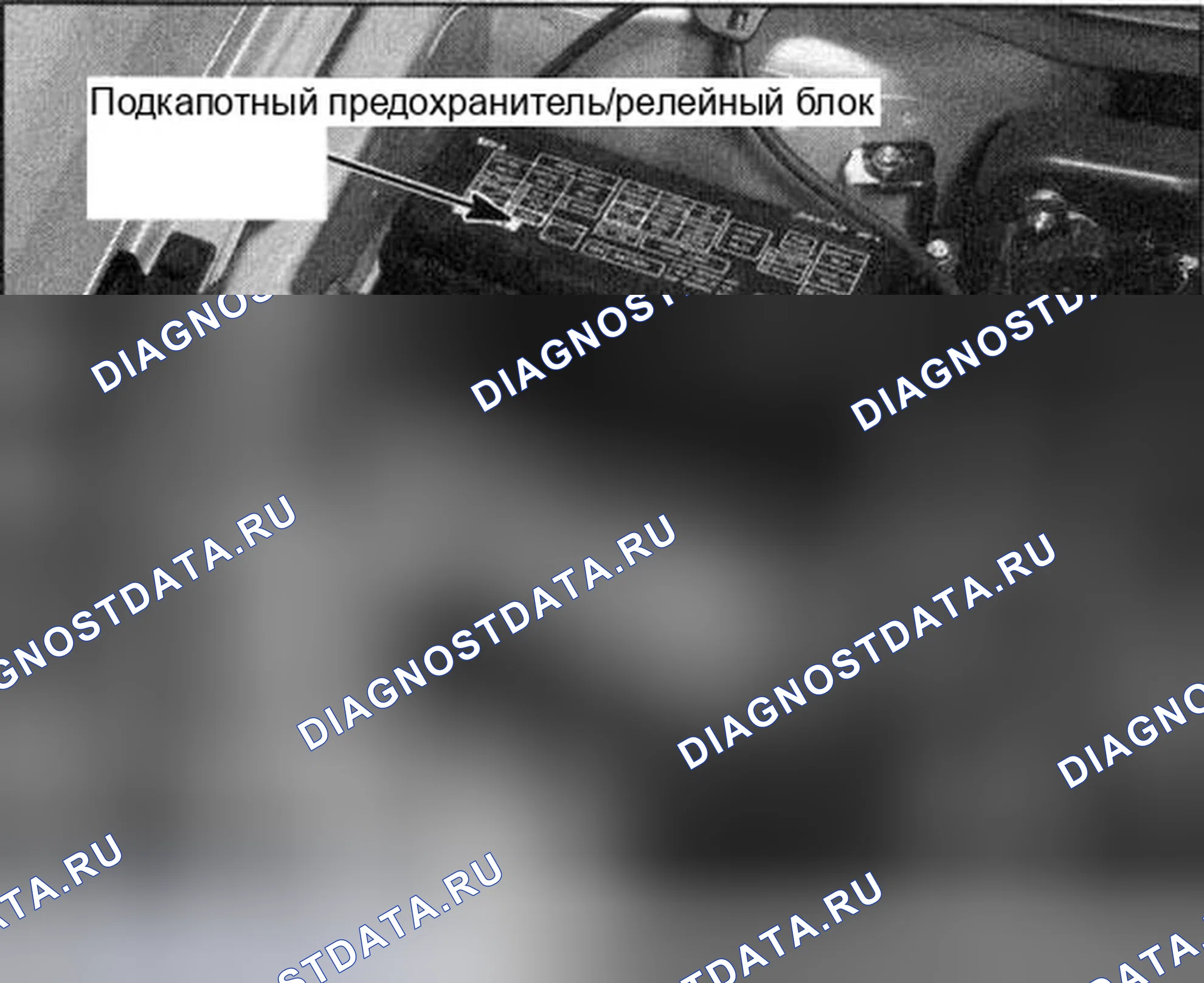 Рис. 5: ПОДКАПОТНАЯ КОРОБКА ПРЕДОХРАНИТЕЛЕЙ / РЕЛЕ. Honda Pilot I