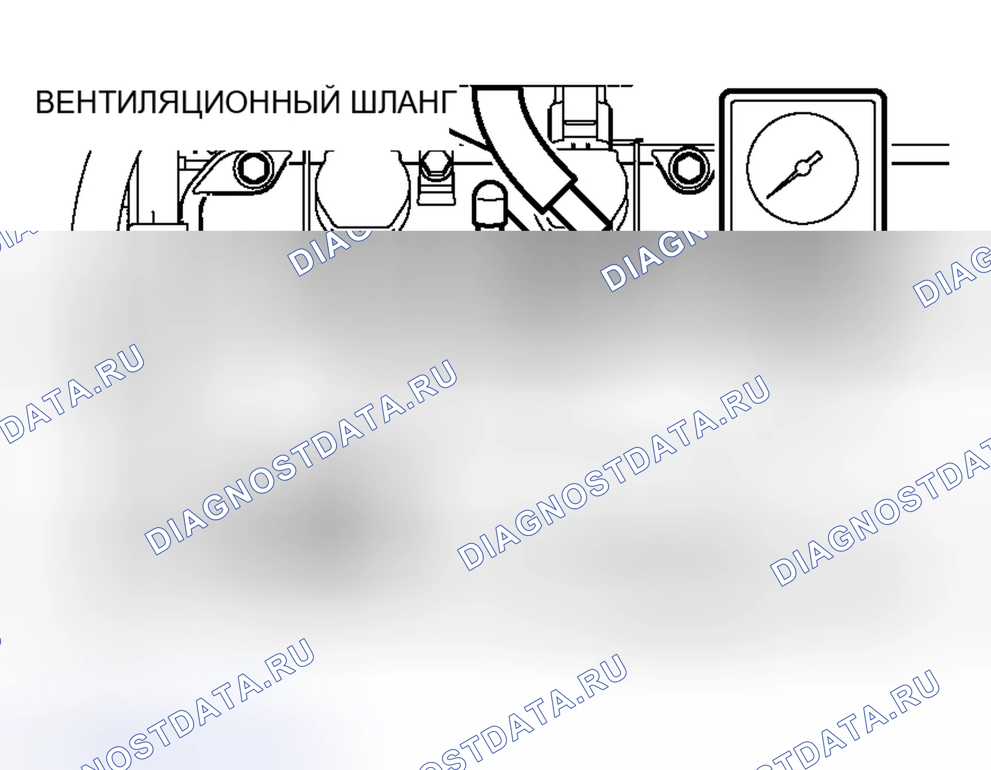 Рис. 125: ПРОВЕРКА ВАКУУМА во впускном коллекторе. Mitsubishi Galant IX рестайлинг