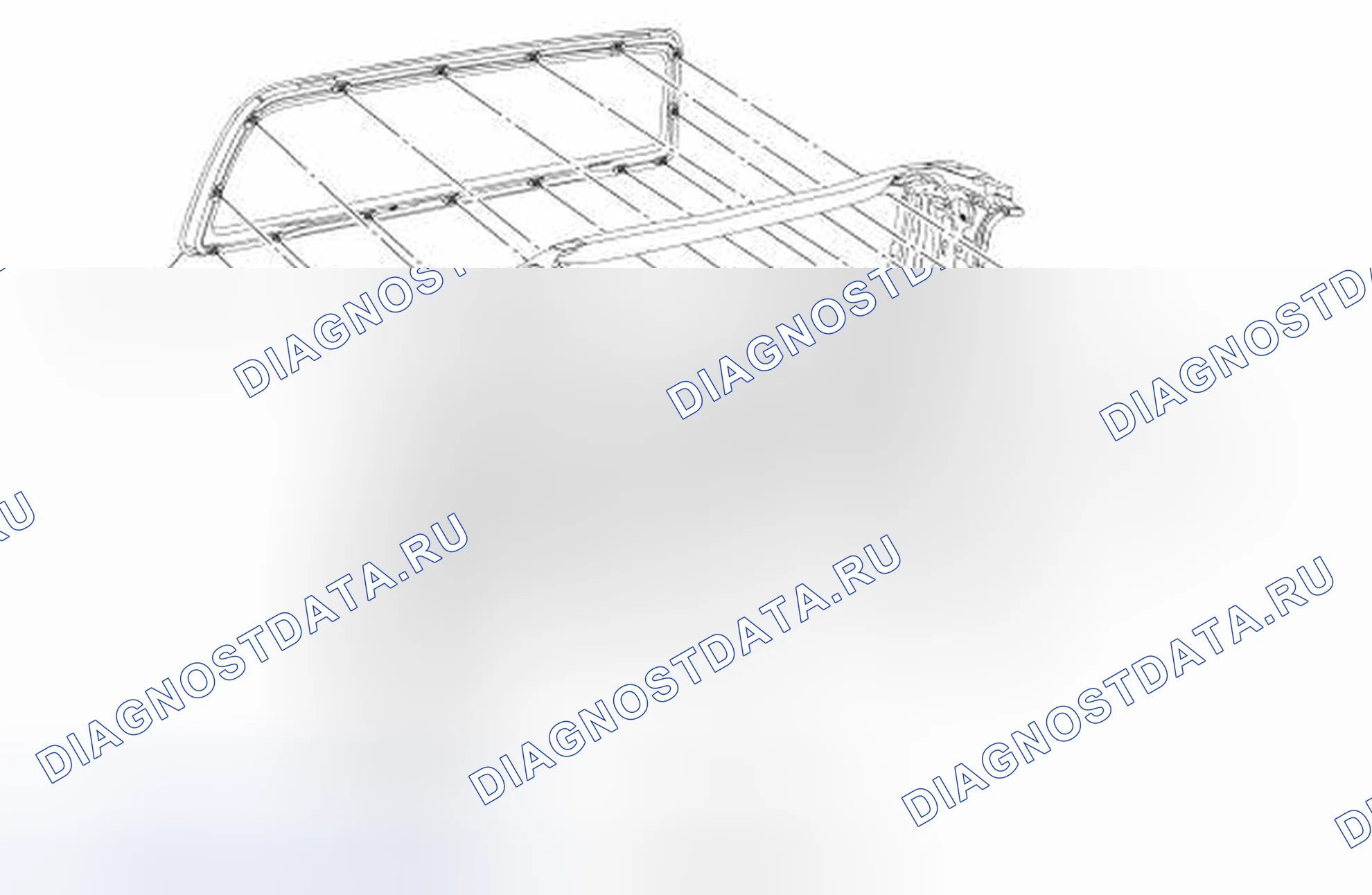 Рис. 55: Оконное стекло - заднее, фиксированное. Hyundai Mufasa I