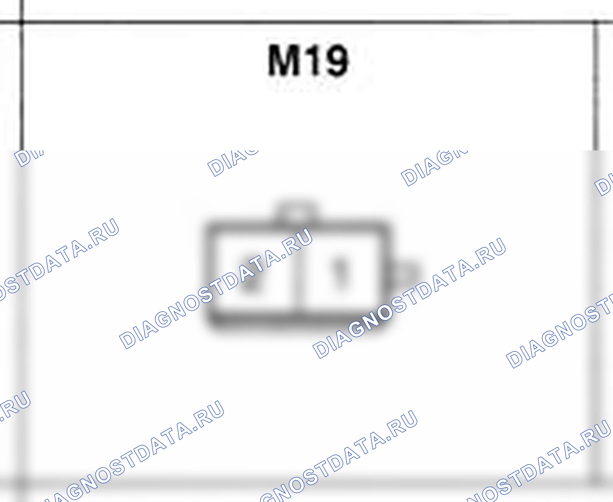 Распиновка разъёма M19 — основного жгута. Hyundai H-1 A1