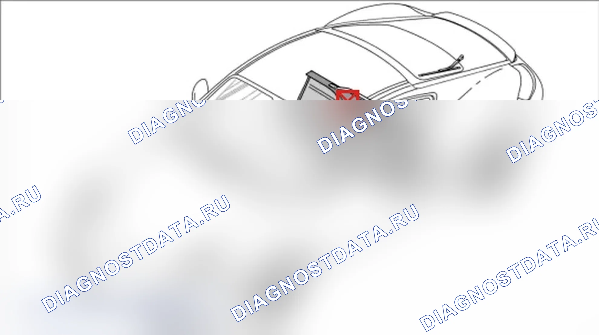 Рис. 114: Удаление удерживающей полоски для крепления багажа. Porsche Boxster S 987