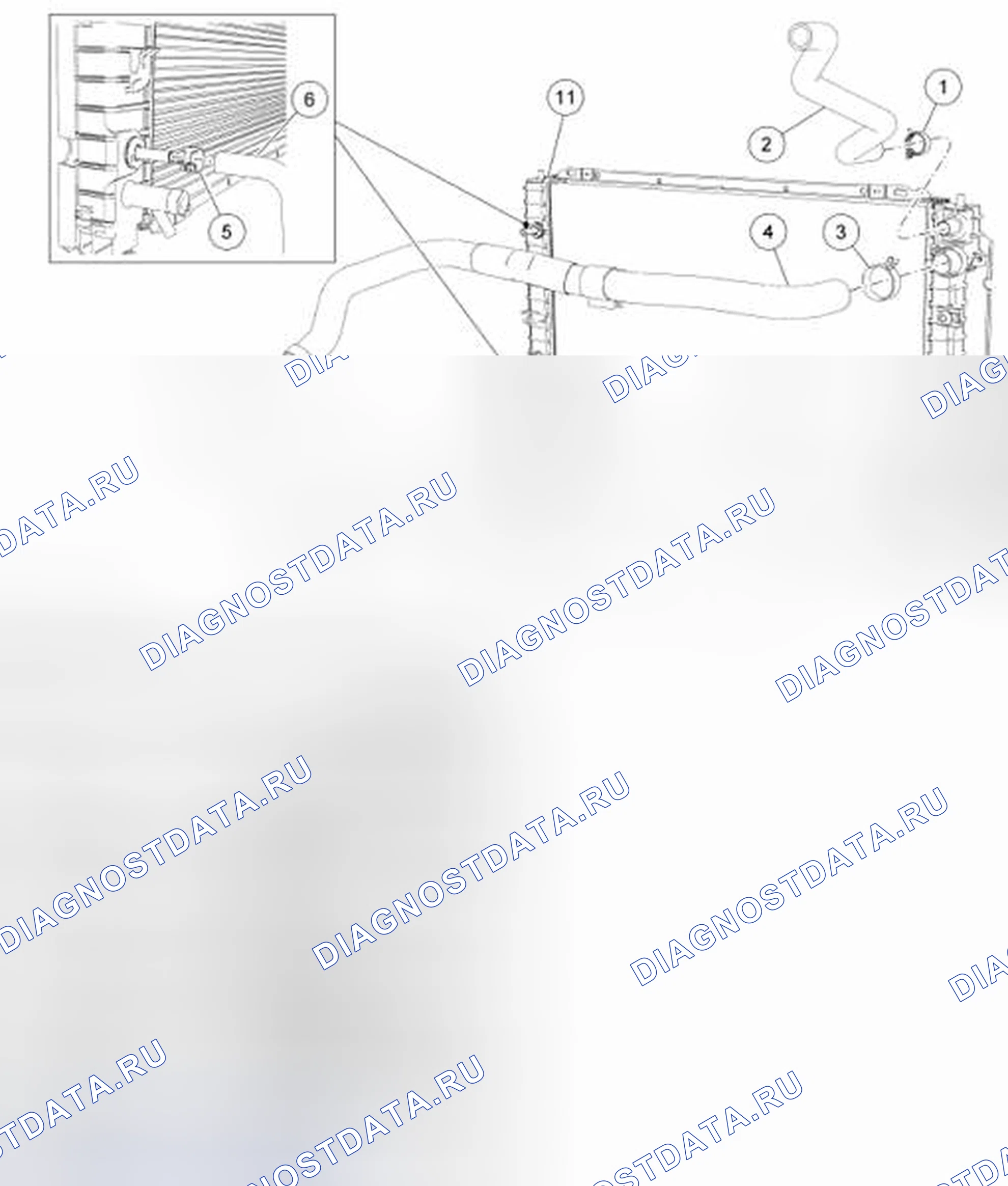 Рис. 8: Радиатор - 3,0 л. Hyundai Matrix I рестайлинг