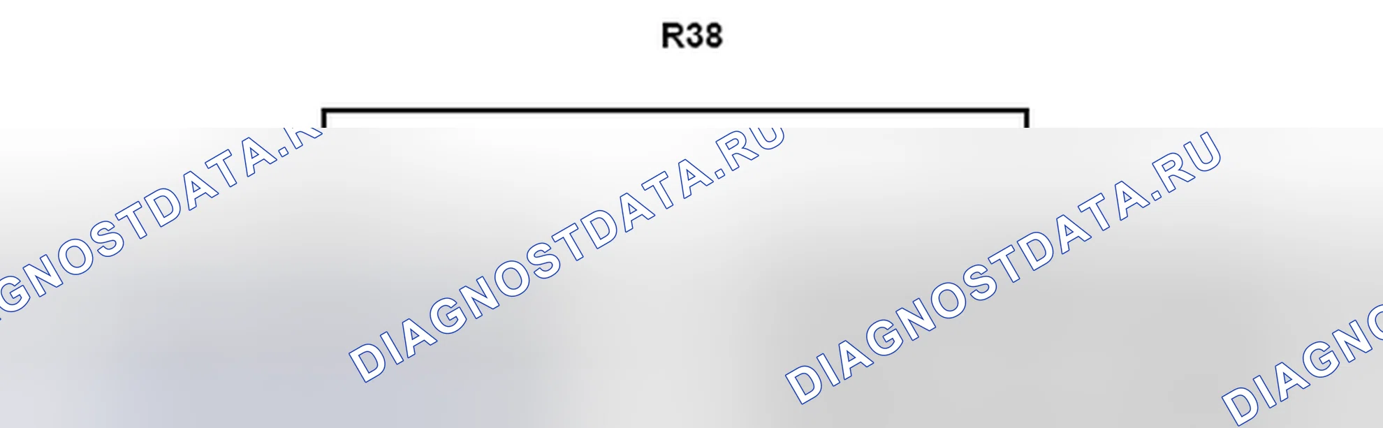 Рис. 677: Вид с торца соединительного разъема (R38). Lexus GX J150