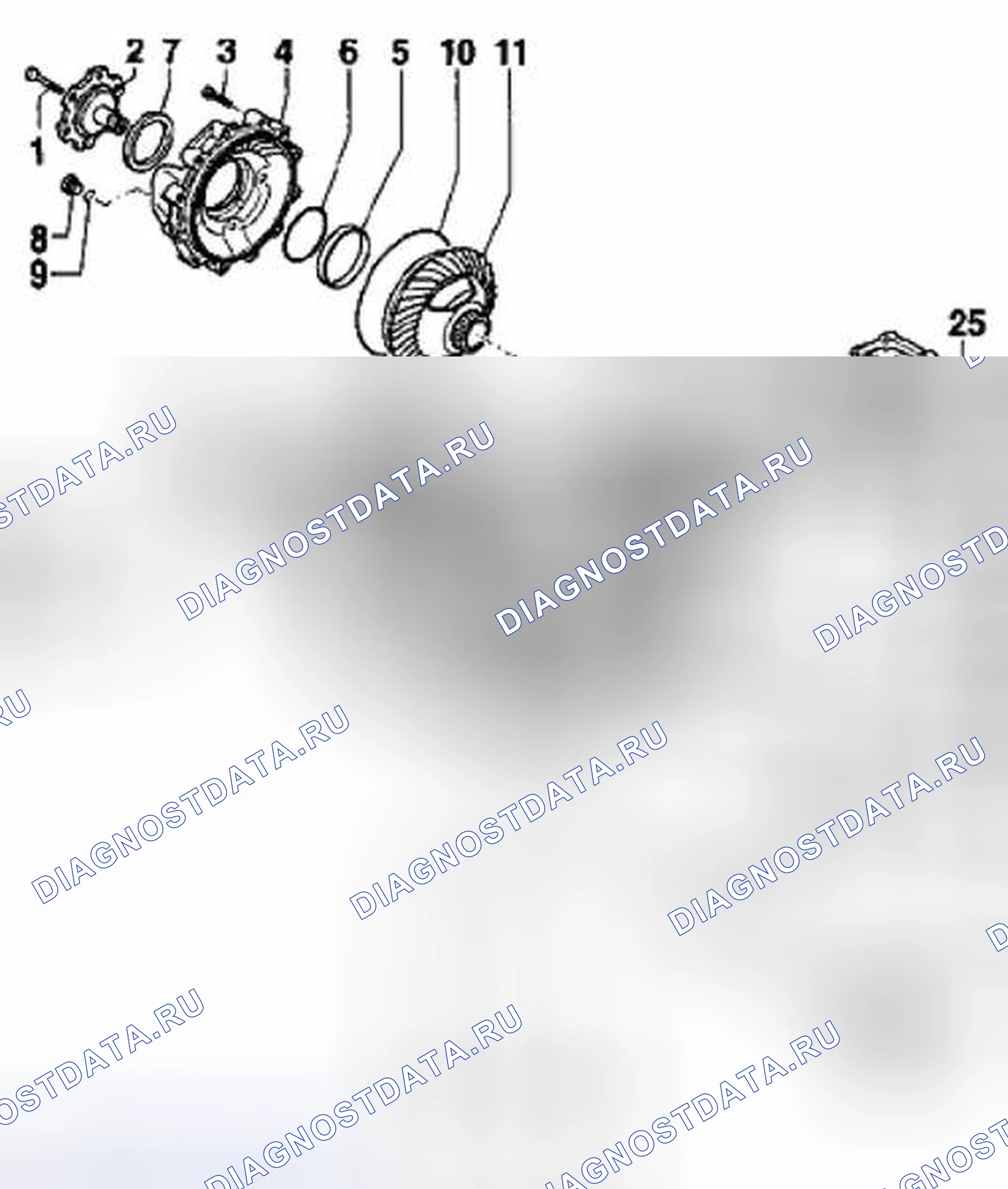 Рис. 30: РАЗБОРКА И СБОРКА КОНЕЧНОЙ ПЕРЕДАЧИ. Porsche Boxster S 986