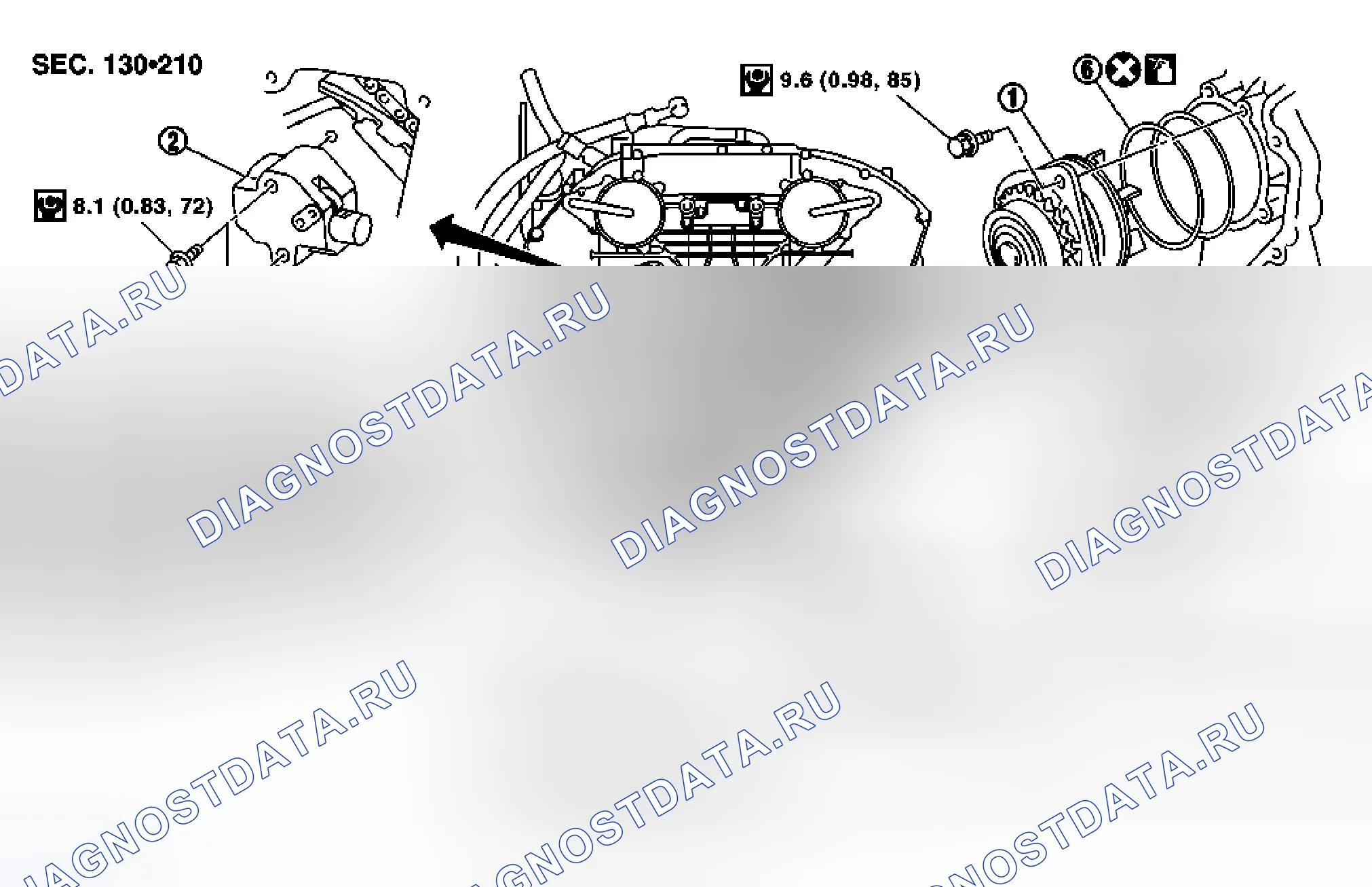 Рис. 9: Демонтаж и монтаж. Nissan Murano Z50