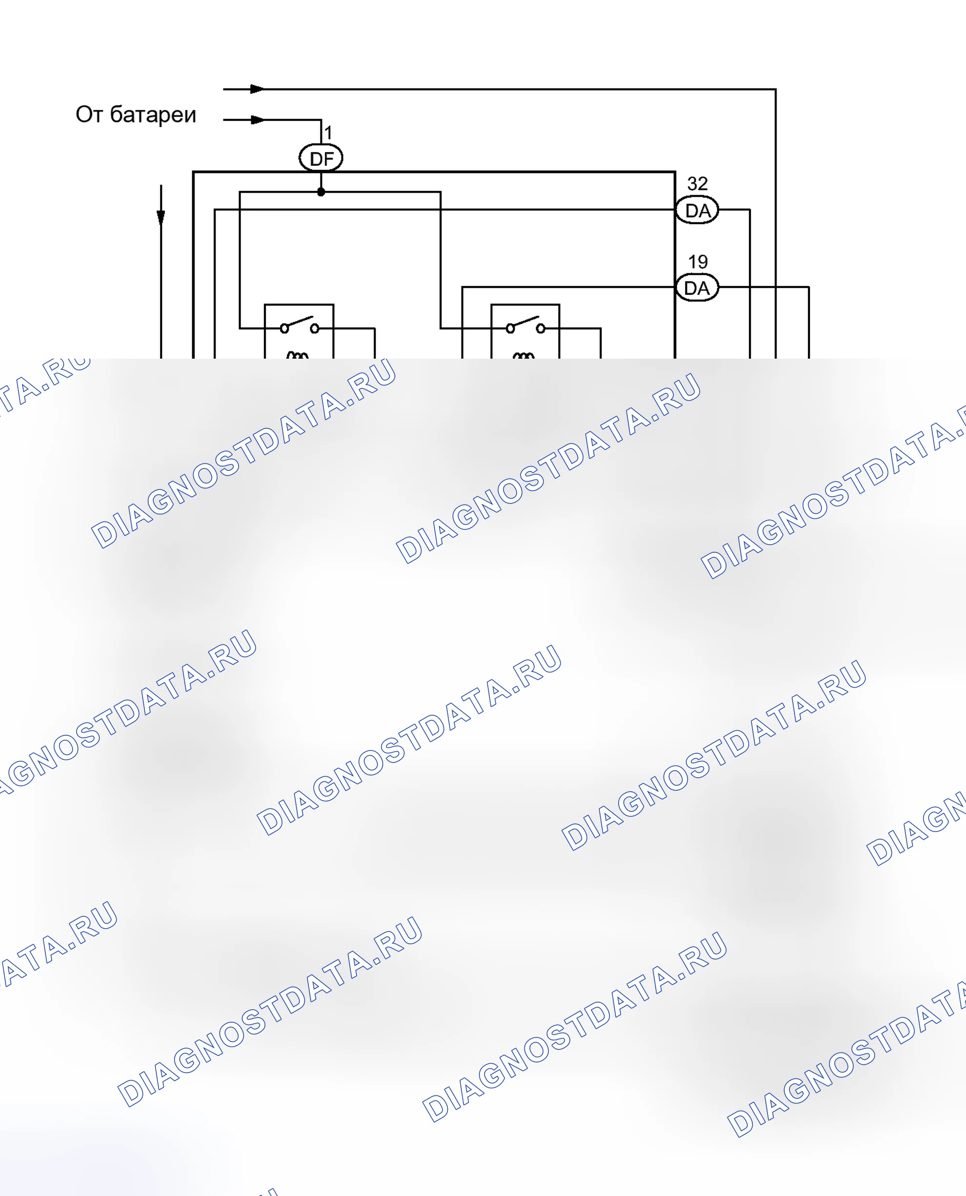 Рис. 37: электросхема. Honda Accord IV