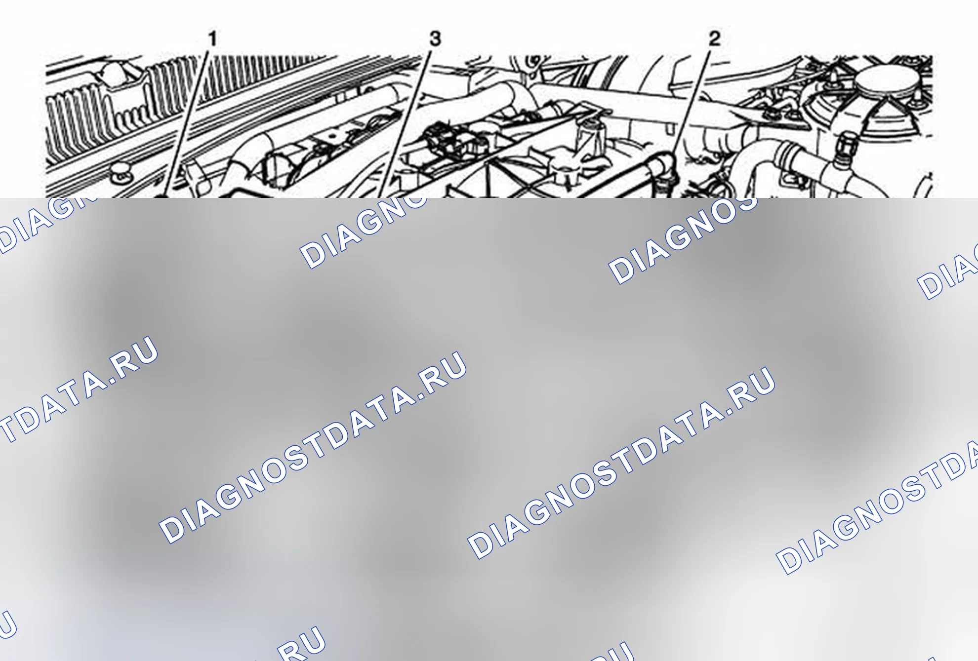 Рис. 31: Принудительная замена шланга / трубы / трубки вентиляции картера (грязный воздух). Cadillac ATS I