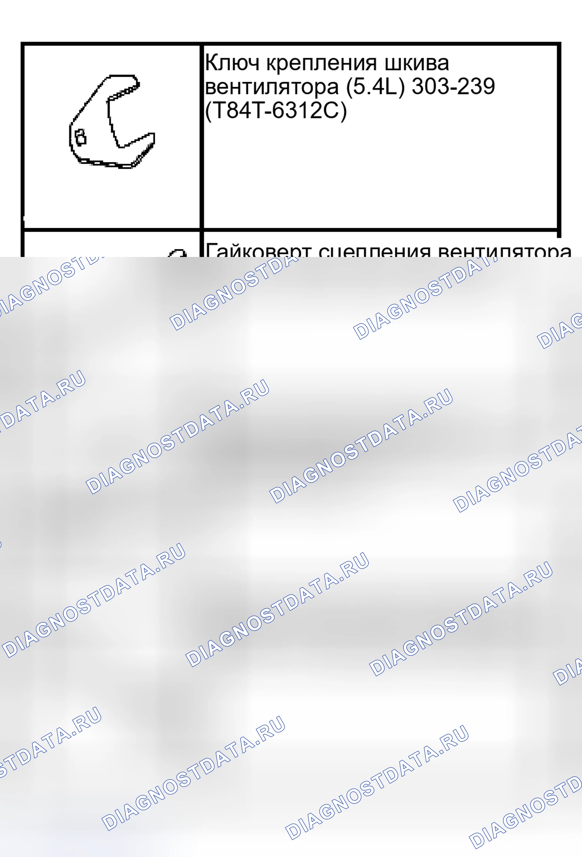 Рис. 62: Специальный инструмент (ы). Ford Pickup F150 