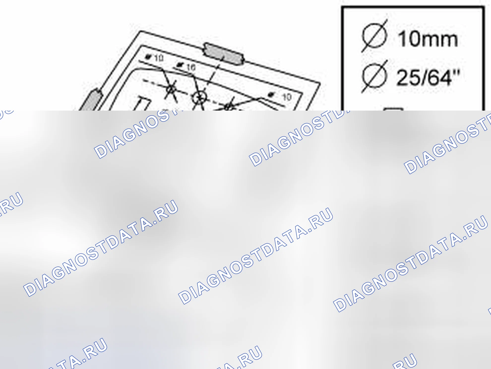 Рис. 1403: УСТАНОВКА КРОНШТЕЙНА ЭКРАНА. Volvo V50 I