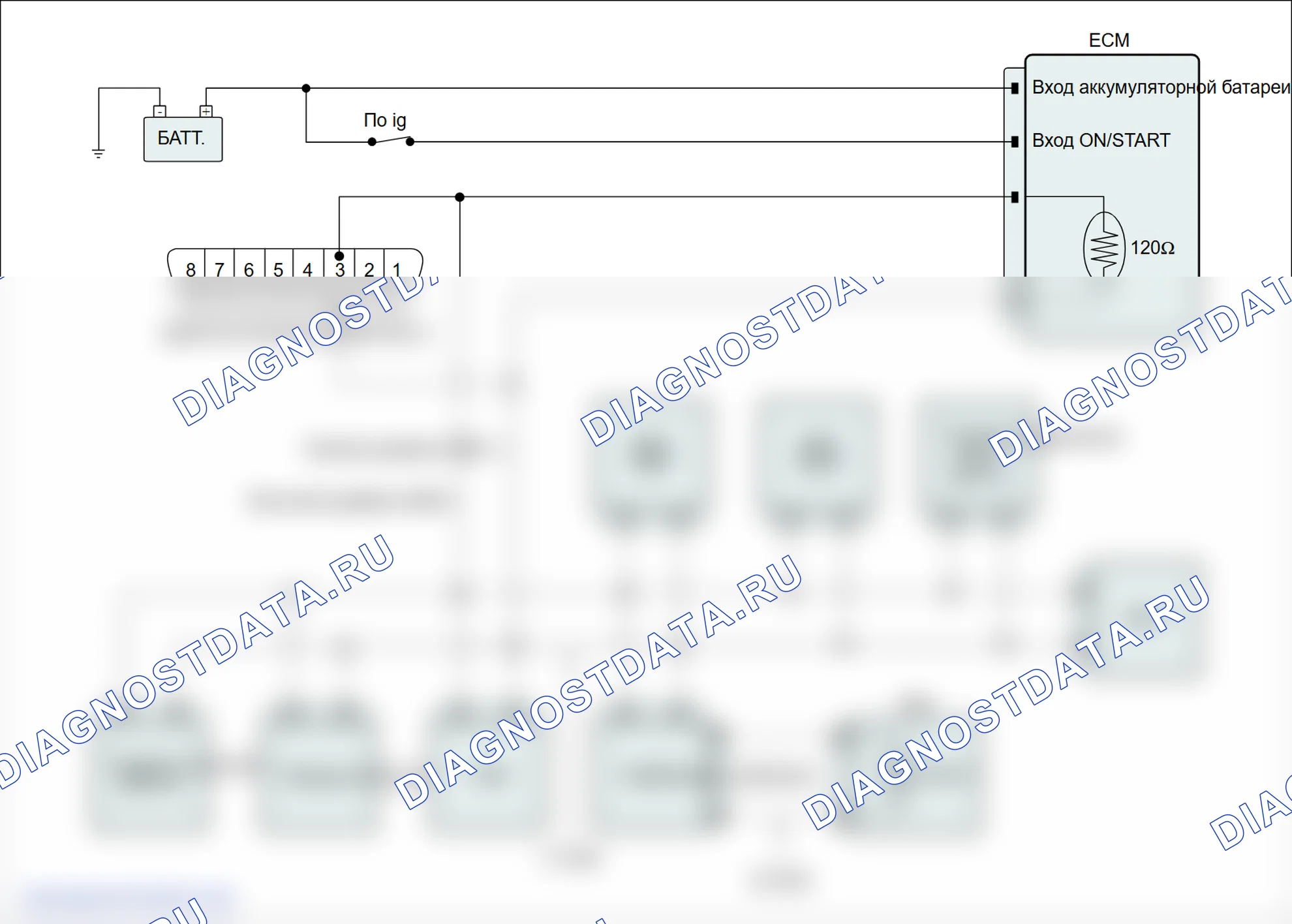 U0101: Потеря связи с блоком управления трансмиссией. Hyundai Santa Fe CM