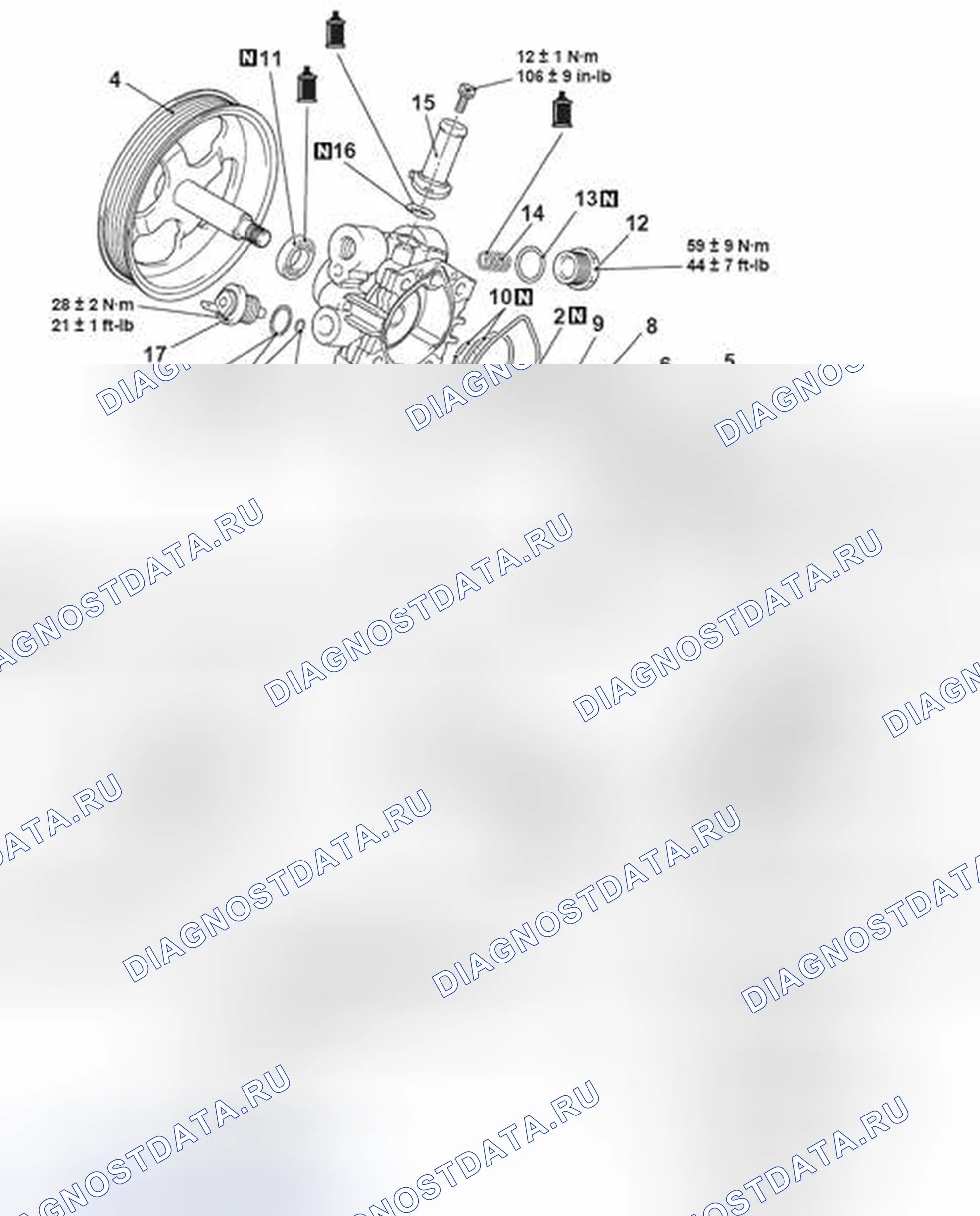 Рис. 16: РАЗБОРКА И СБОРКА < 2,4 л двигателя >. Mazda MX-5 NB