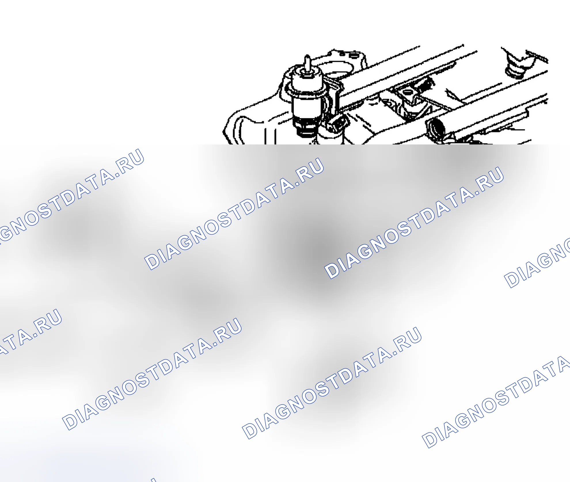 Рис. 239: Отвод воды и удаление термостата. Buick Century VI
