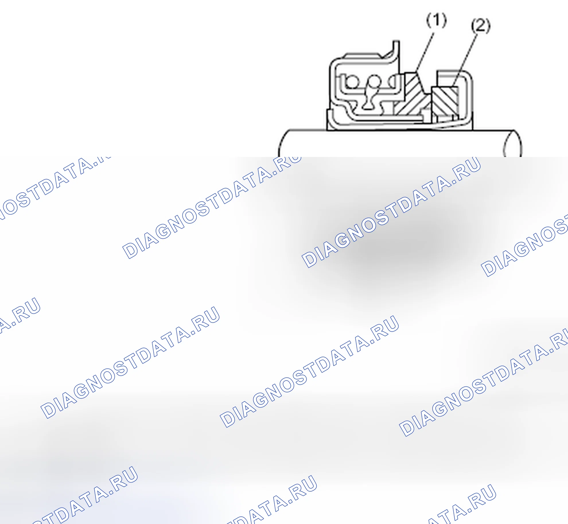 Рис. 12: Механическое уплотнение. Subaru Legacy BM/BR