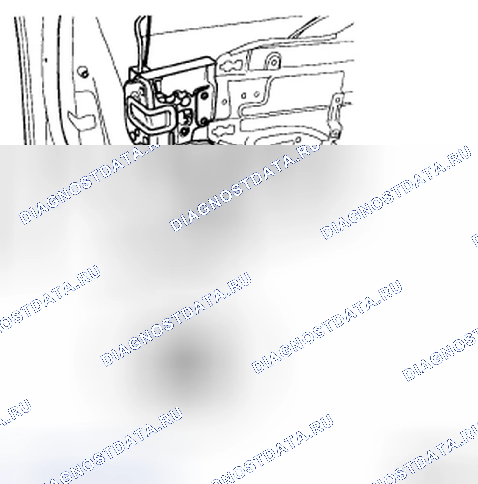 Рис. 24: ПРИВОД ЗАМКА ПЕРЕДНЕЙ ДВЕРИ. Hyundai Accent III