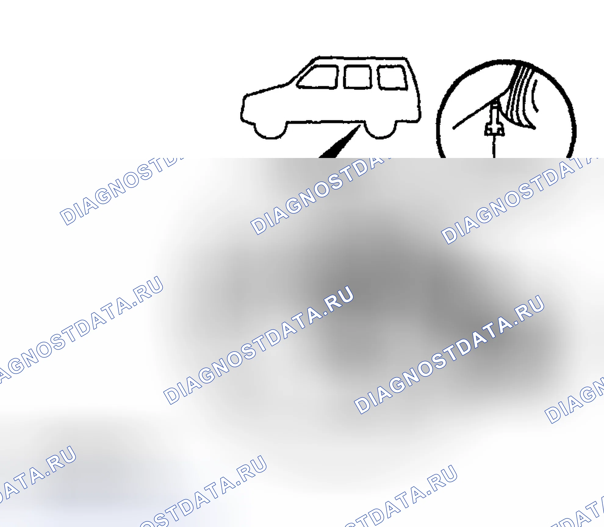 Рис. 51: Подъемные точки - задняя часть. Mazda Tribute I рестайлинг