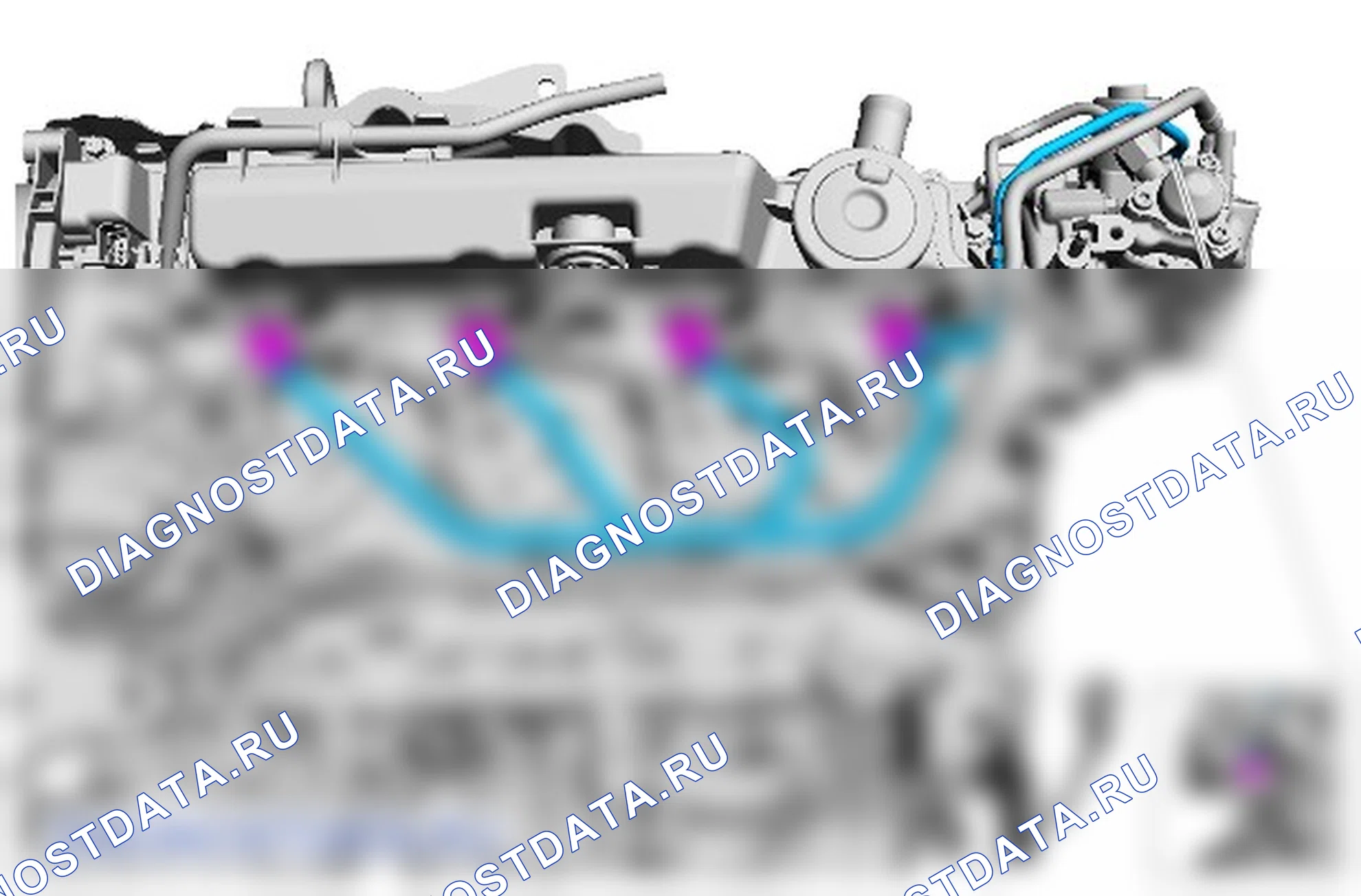 Как снять и установить топливоподводящий трубопровод топливной рампы. Ford Galaxy III