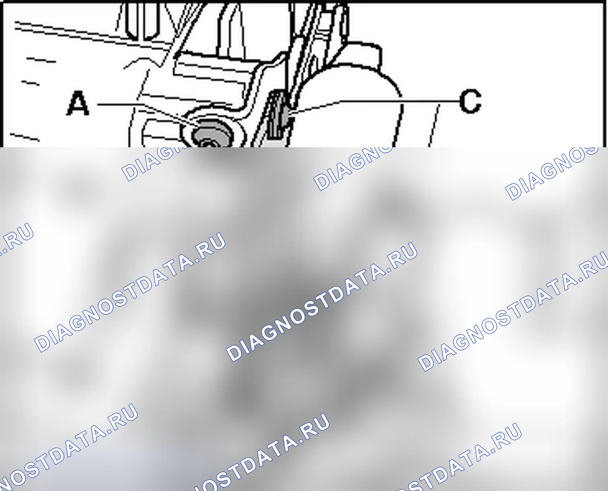 Рис. 88: СТОПОРНАЯ ПЛАСТИНА С УПРАВЛЯЮЩИМИ ДВИГАТЕЛЯМИ -V111- И -V300-. Audi Q7 4L рестайлинг