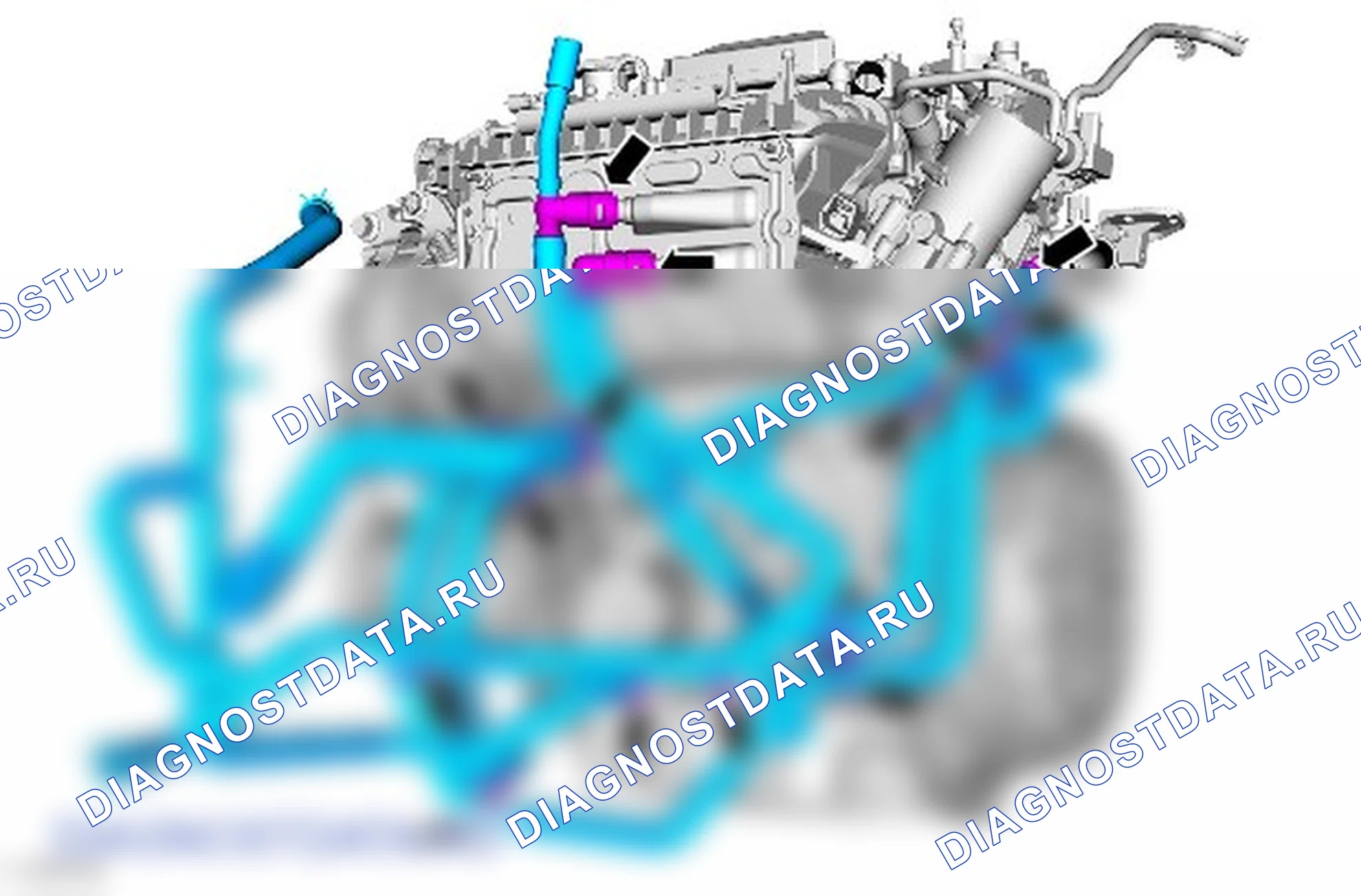 Как установить присоединяемые детали двигателя. Ford Kuga II