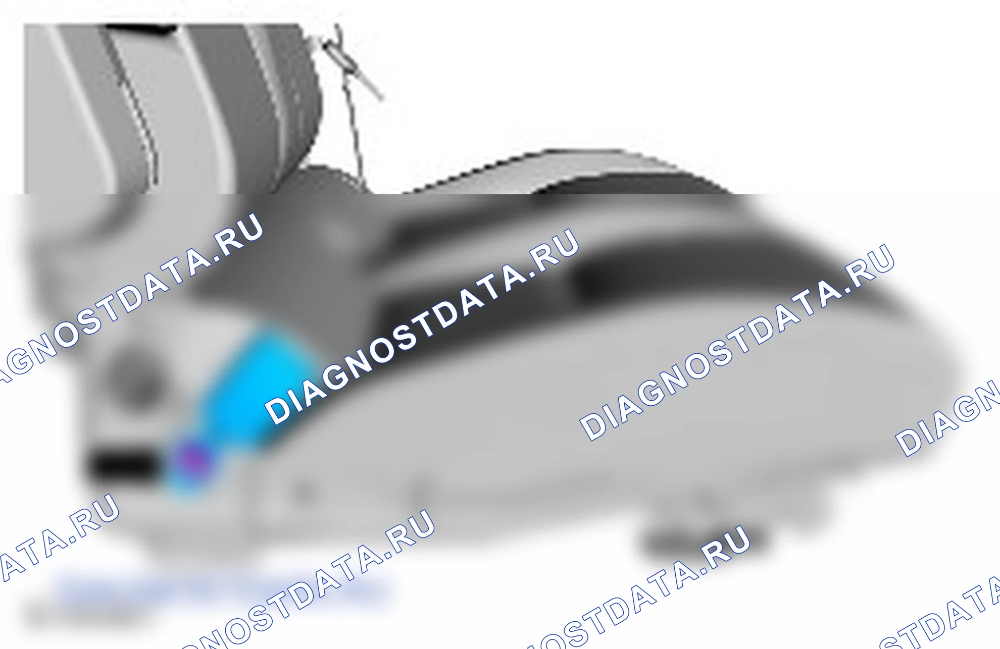 Как снять и установить внешний замок ремня безопасности двойного сиденья второго ряда. Ford Transit Connect II