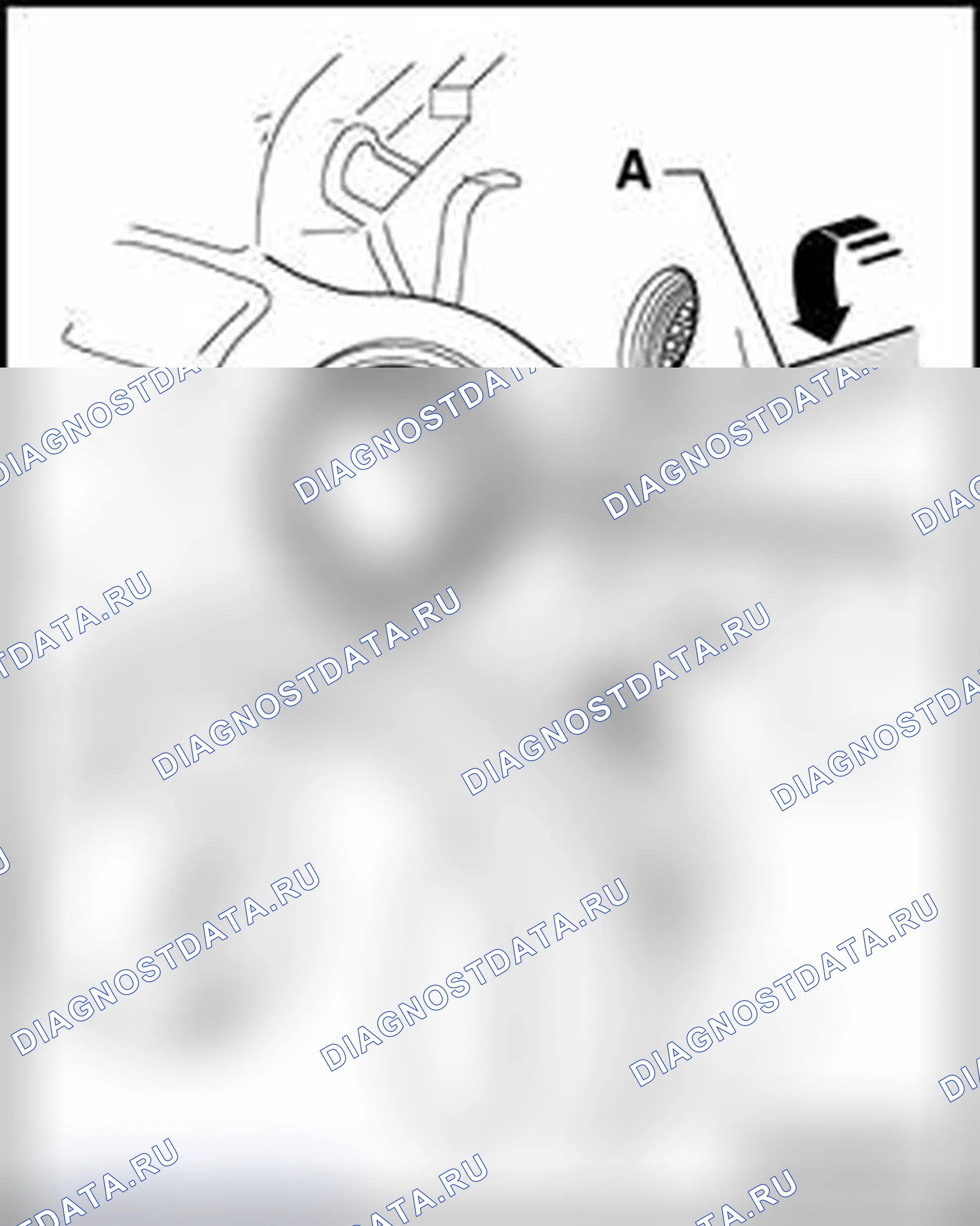 Рис. 637: Снятие стопорного кольца. Audi A4 B6
