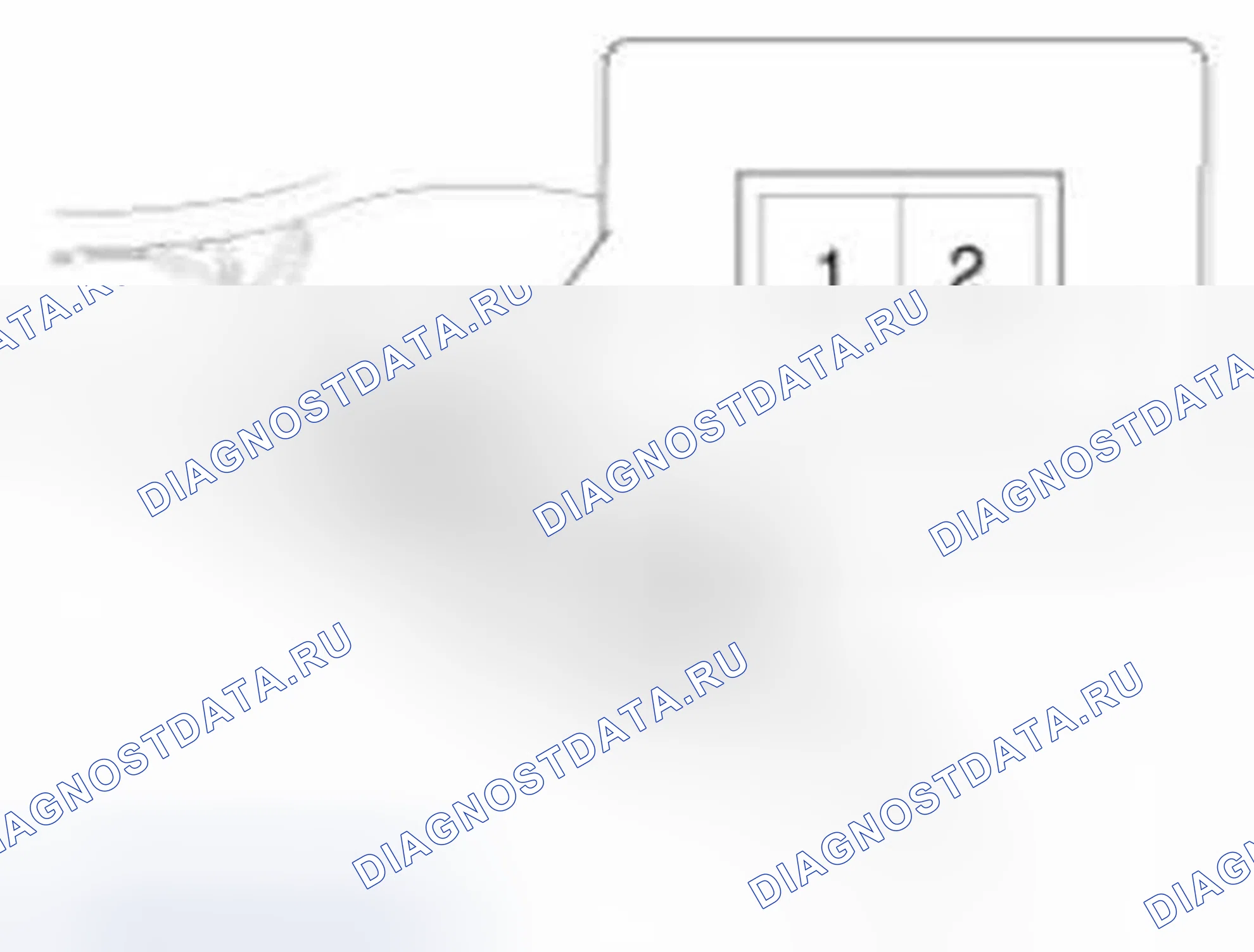 Рис. 52: Выключатель с открытой крышкой багажника. Hyundai Sonata VI