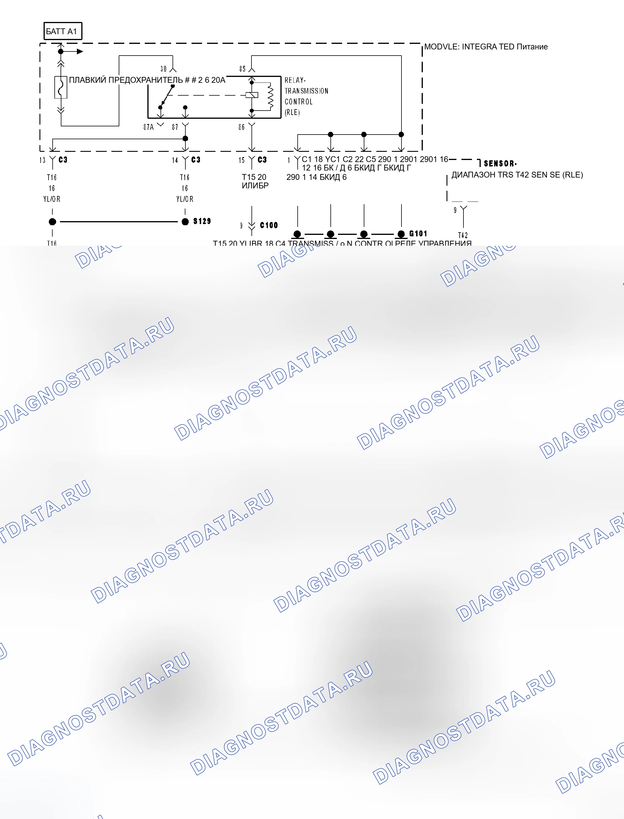 Рис. 144: Принципиальная схема. Dodge Magnum I