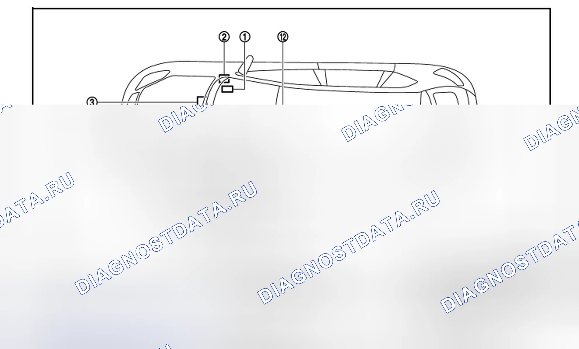 Рис. 23: Расположение компонентов. Nissan Rogue I рестайлинг