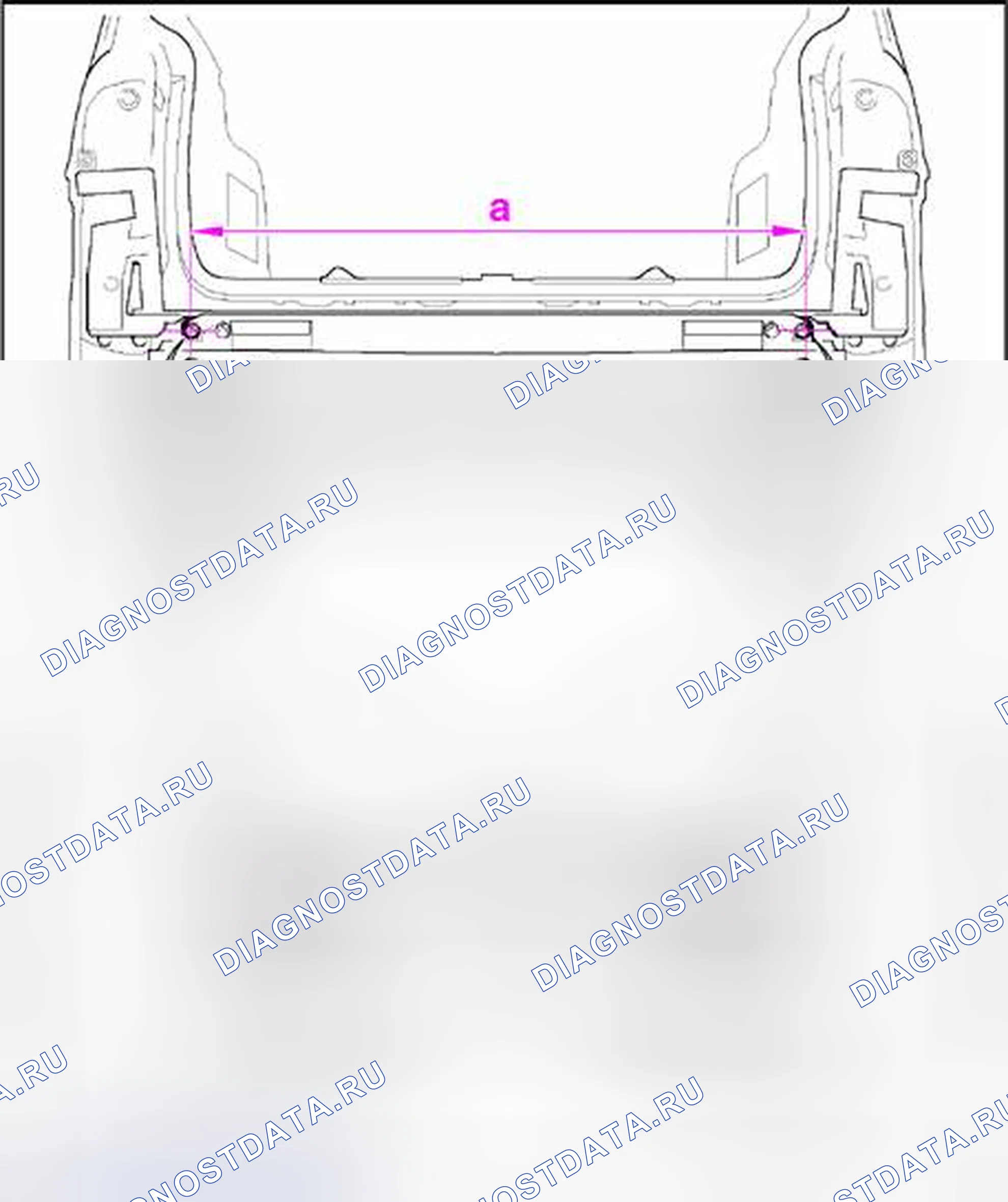 Рис. 43: Кузов, задняя часть. Volkswagen Touareg I