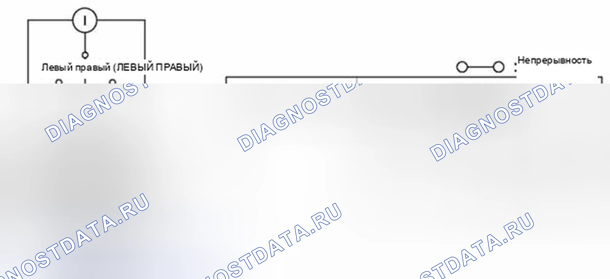 Рис. 50: Идентификация клемм разъема поворотного переключателя с диаграммой непрерывности. Audi Q8 I