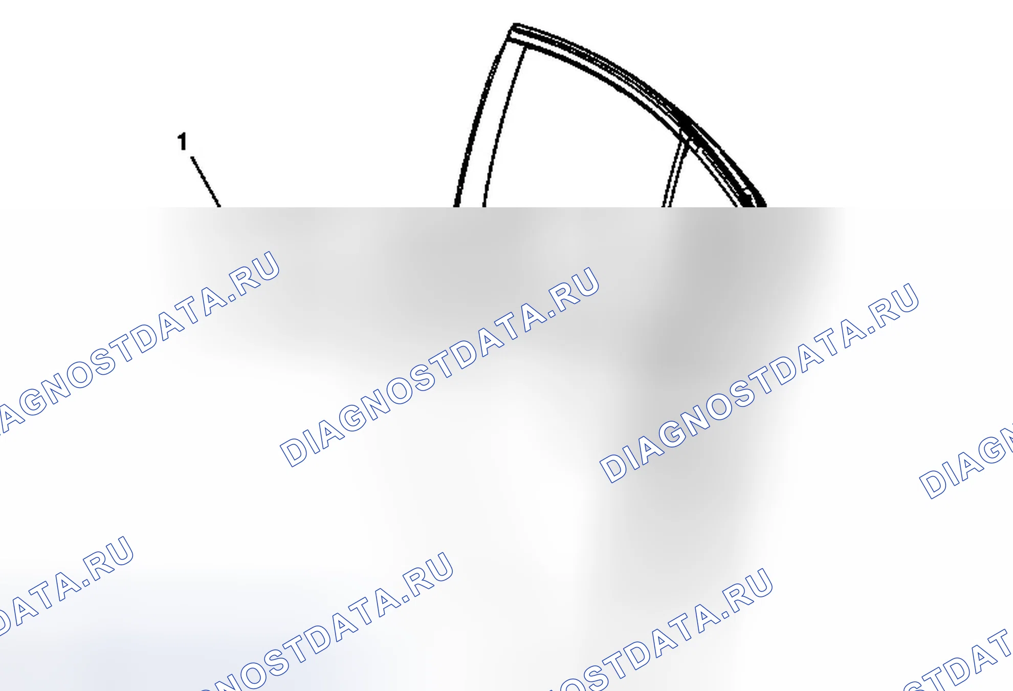 Рис. 28: Замена внешней уплотнительной полосы окна задней стороны двери. Chevrolet Cruze I рестайлинг