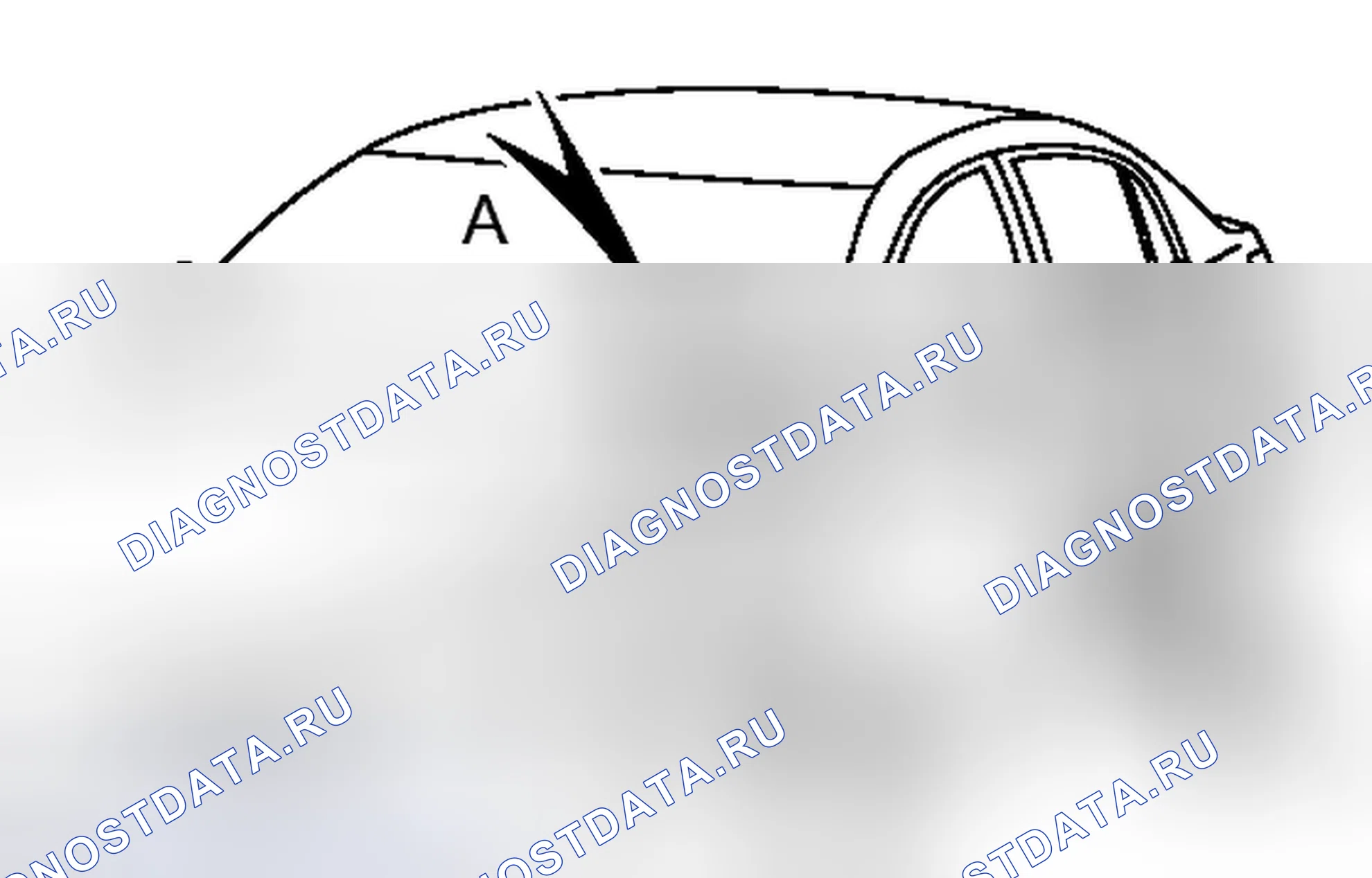 Рис. 3: ИДЕНТИФИКАЦИЯ ТРАНСПОРТНОГО СРЕДСТВА И СЕРИЙНЫЕ НОМЕРА. Toyota Avalon XX30 рестайлинг 2