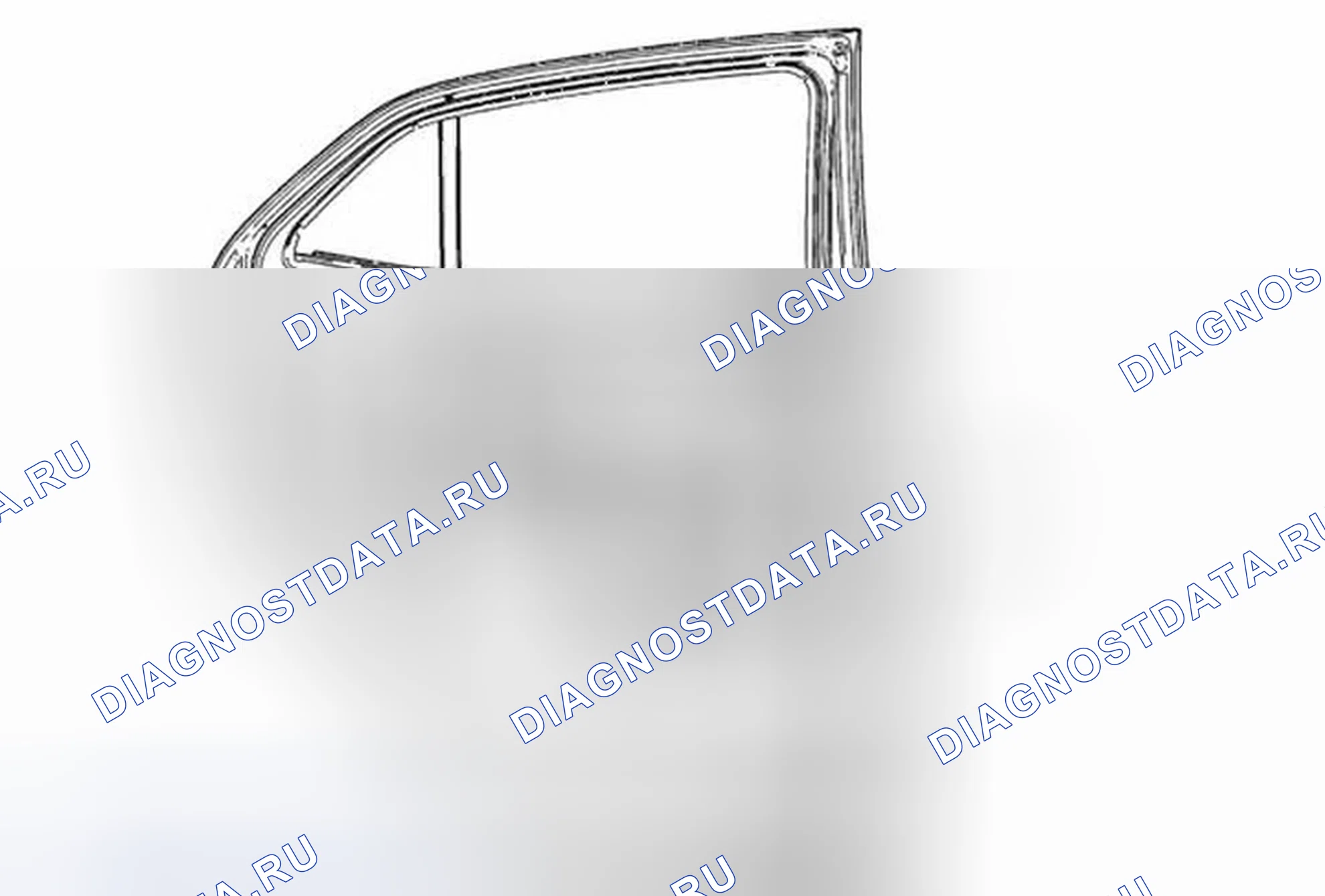 Рис. 139: Замена задней боковой двери. Buick Encore I