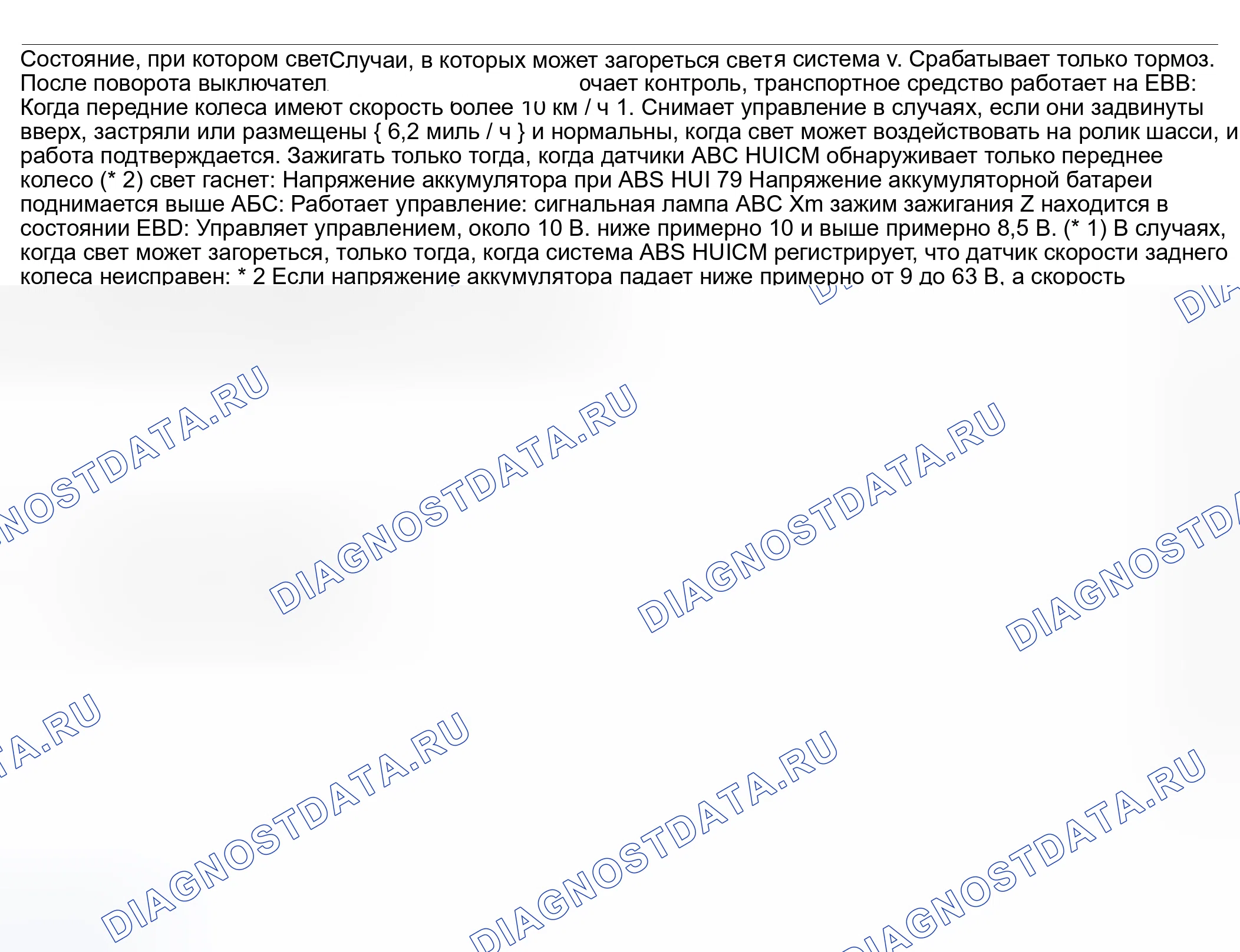 Рис. 44: Транспортные средства с АБС. Mazda MPV II рестайлинг