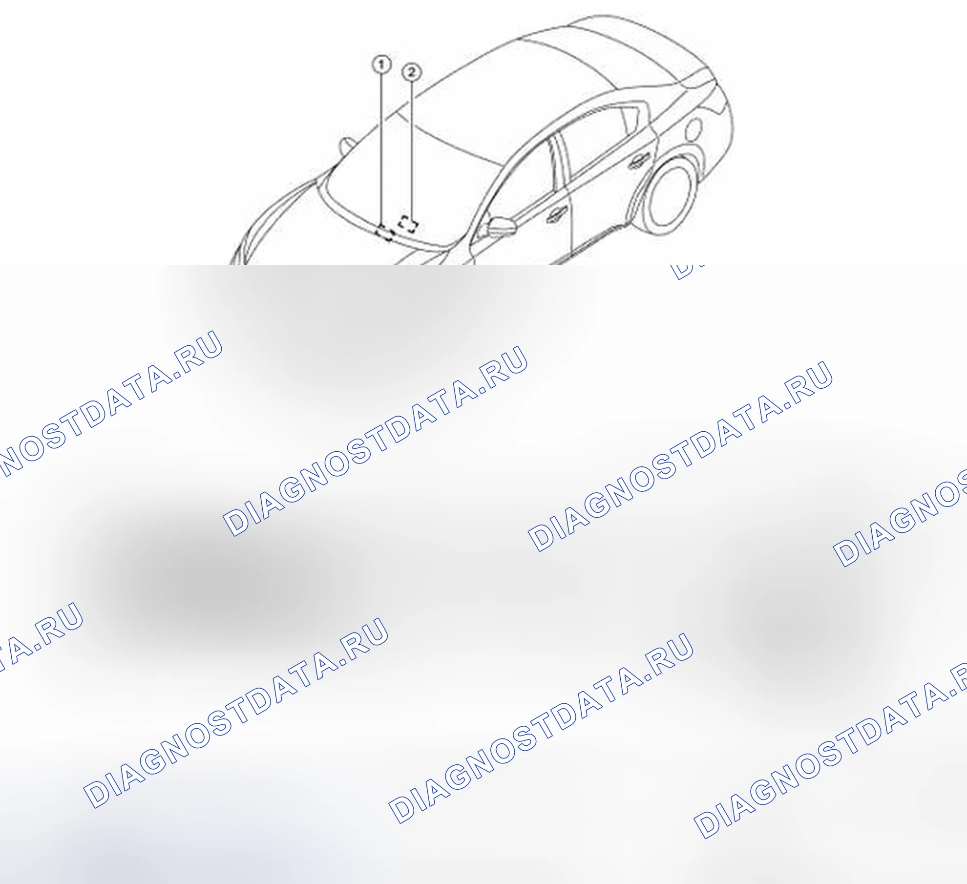 Рис. 36: Расположение компонентов. Honda Passport I